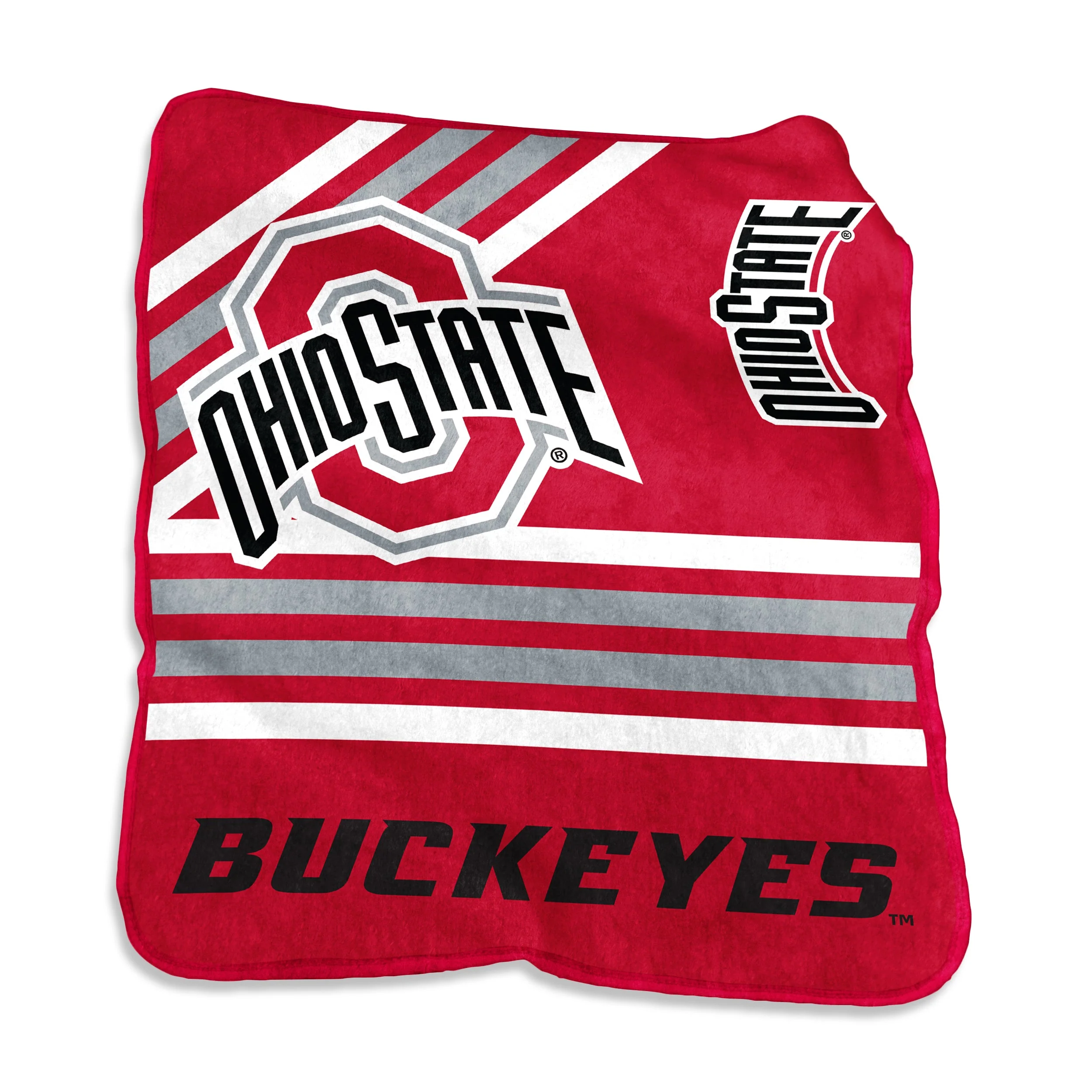 Ohio State Raschel Throw