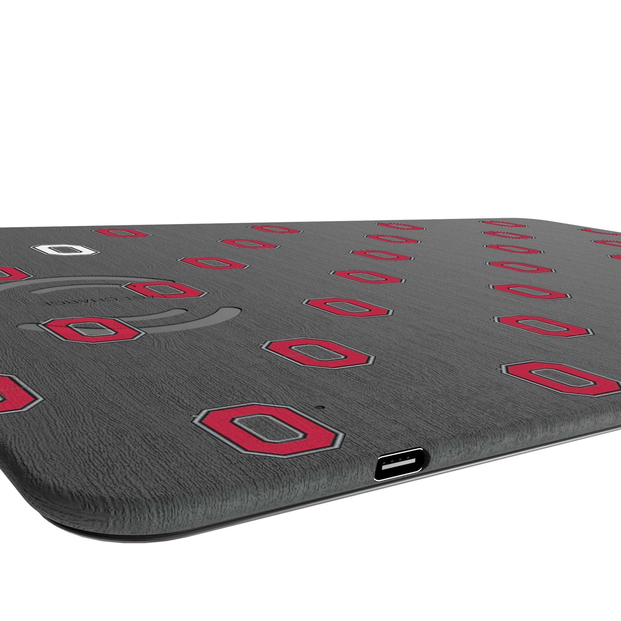 Ohio State University Buckeyes Fashion Pattern 15-Watt Wireless Charger and Mouse Pad - Image 3