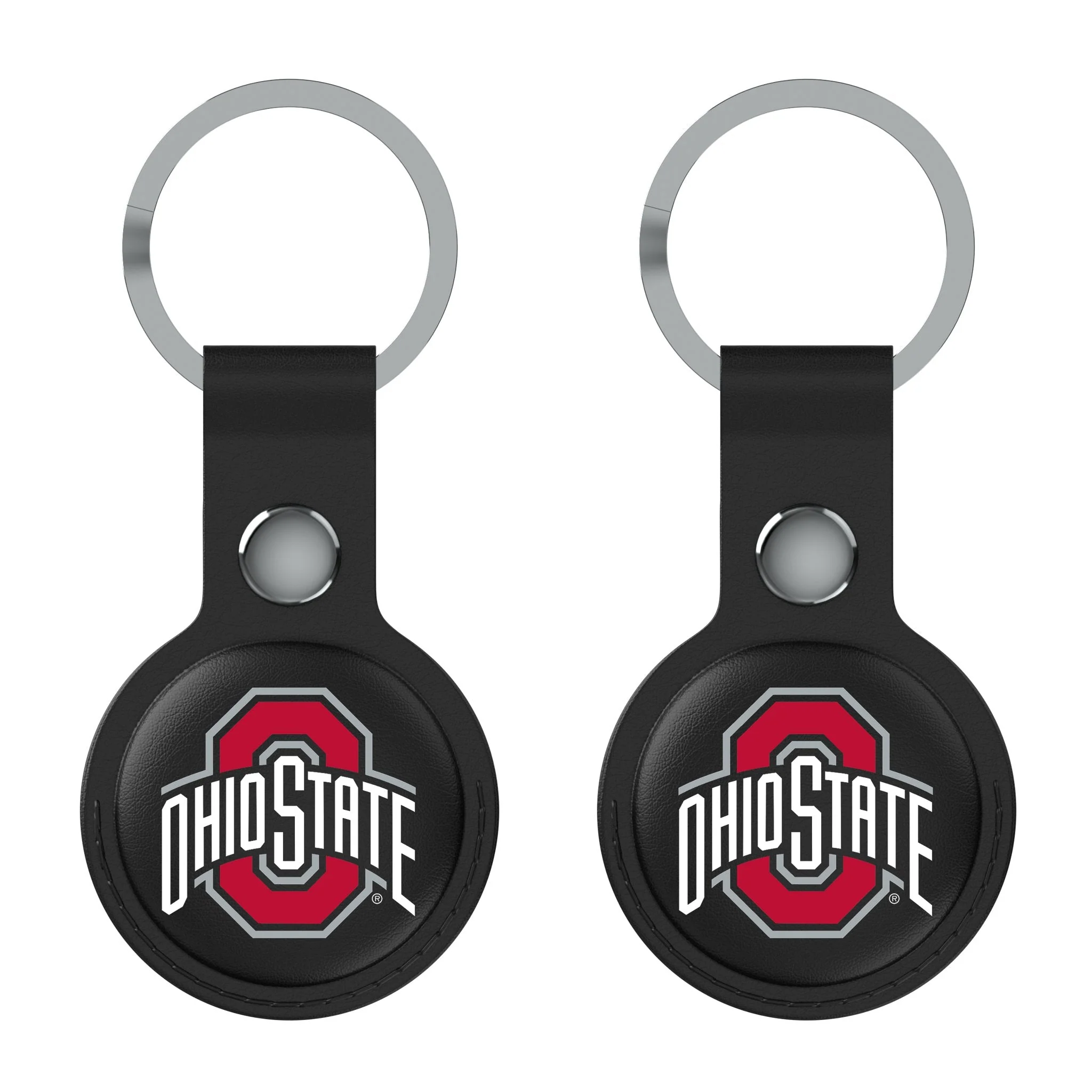 Ohio State University Buckeyes Insignia Black Airtag Holder 2-Pack - Image 2