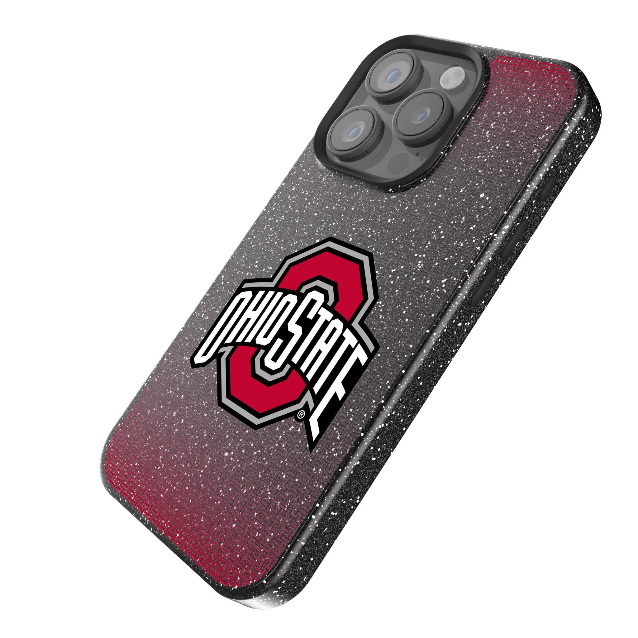 Ohio State University Buckeyes Linen Bling Phone Case for Apple iPhone - Image 2