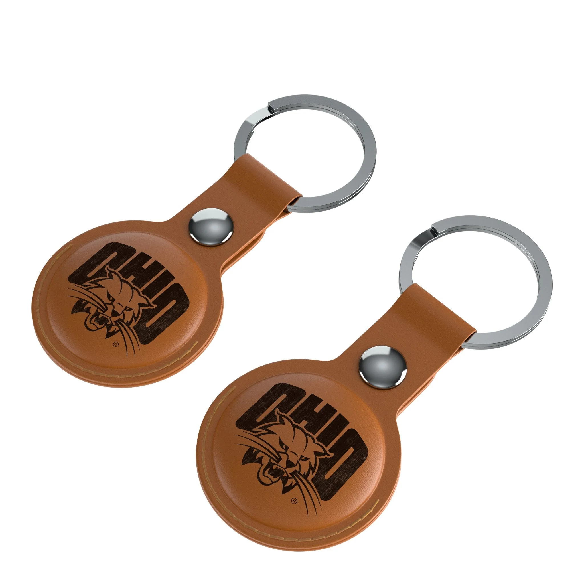 Ohio University Bobcats Burn Brown Airtag Holder 2-Pack - Image 3