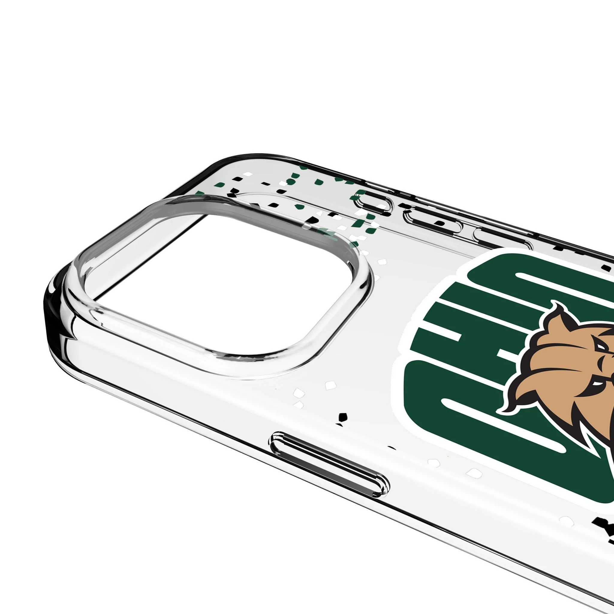 Ohio University Bobcats Confetti Clear Phone Case for Apple iPhone - Image 3