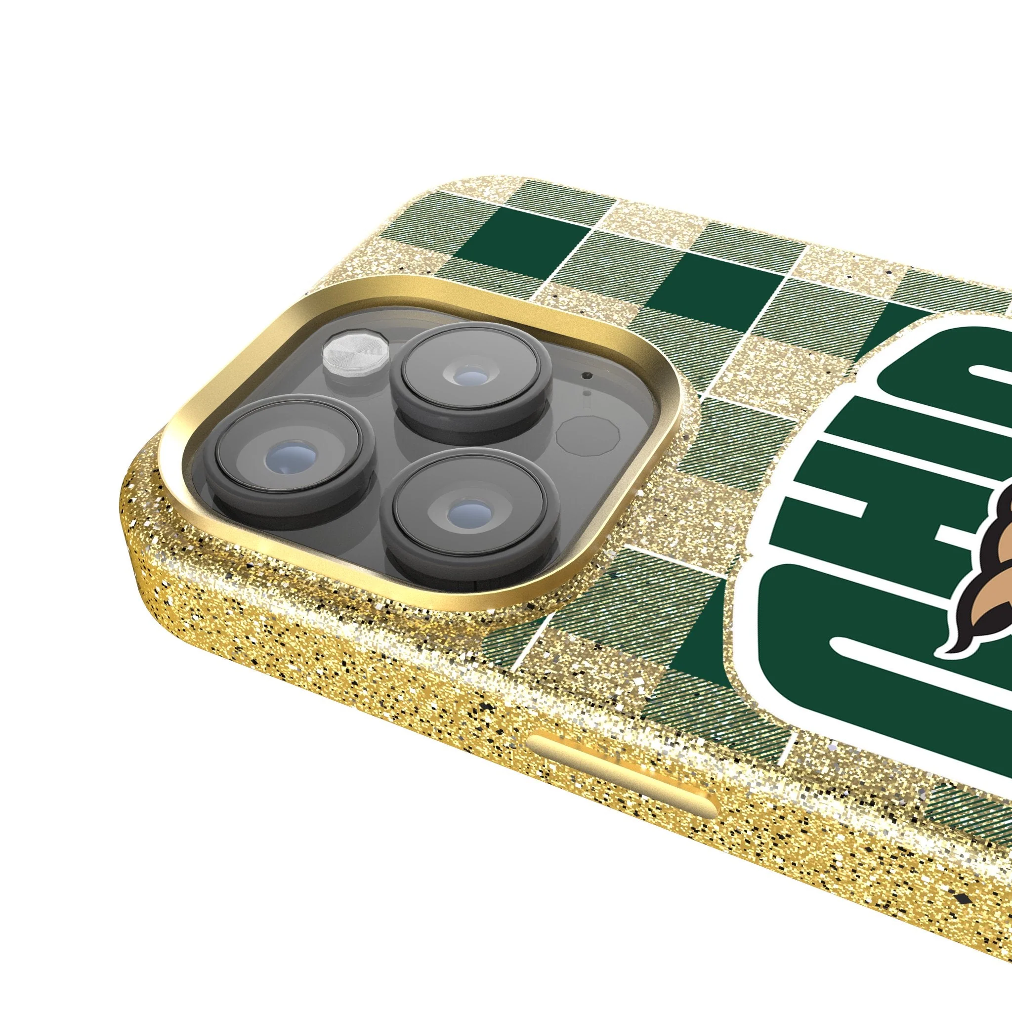Ohio University Bobcats Plaid Bling Phone Case - Image 4