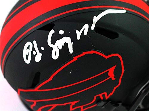 OJ Simpson Autographed Buffalo Bills Eclipse Mini Helmet- JSA W Auth Silver - Image 3