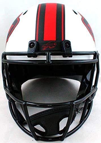 OJ Simpson Autographed Buffalo Bills Lunar Speed Helmet w/HOF - JSA W Red - Image 4