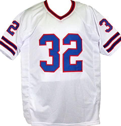 OJ Simpson Autographed White Pro Style Jersey w/HOF- JSA W Silver - Image 2