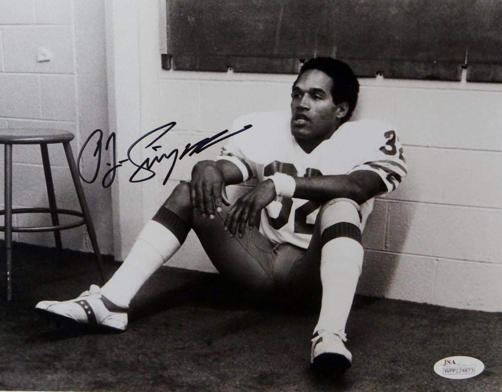 OJ Simpson Signed Buffalo Bills 8x10 B&W In Locker Room Photo- JSA W Auth *Black - Image 3