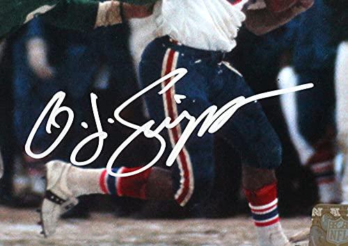OJ Simpson Signed Buffalo Bills Vs Jets Stiff Arm 8x10 HM Photo- JSA W White - Image 2