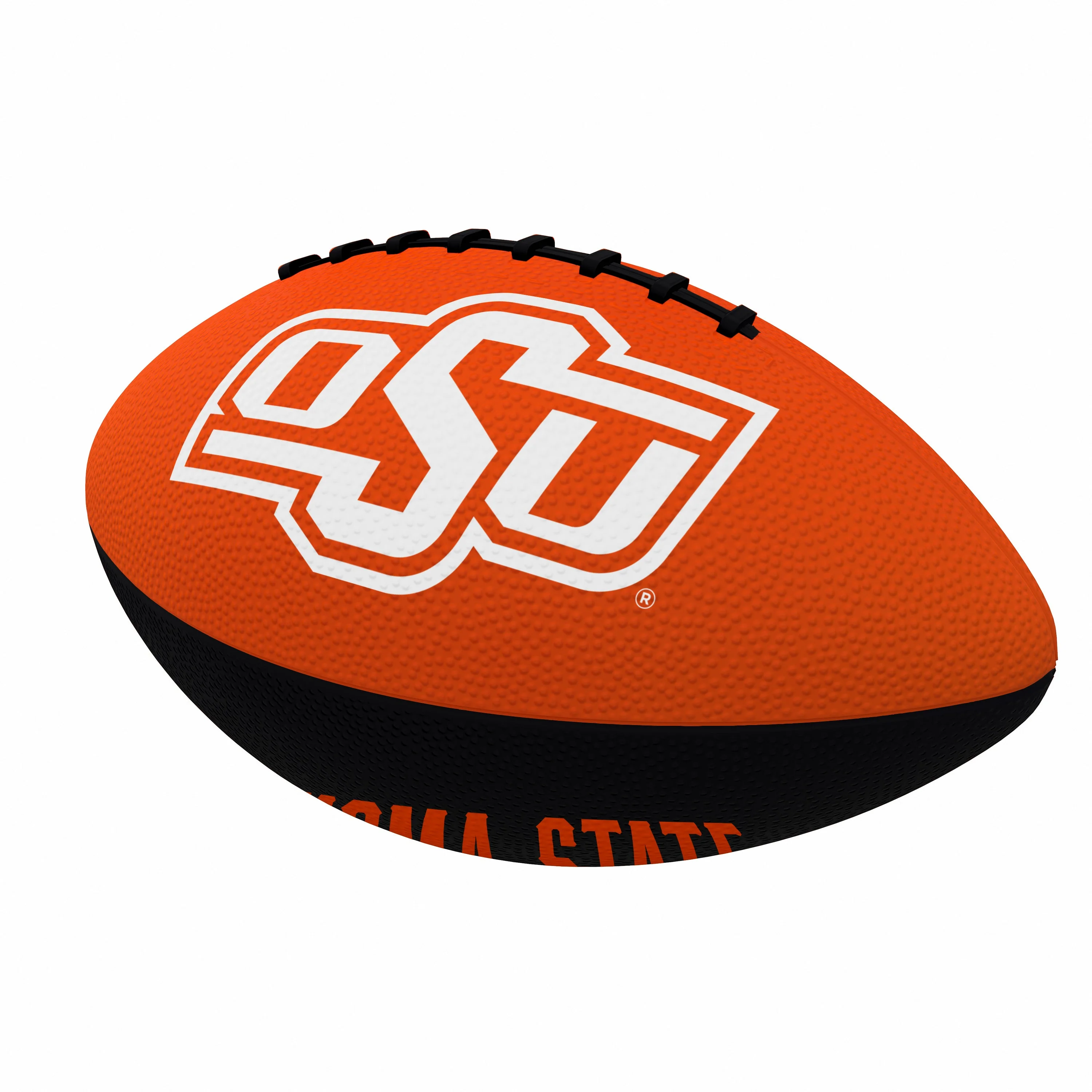 OK State Pinwheel Junior Size Rubber Football
