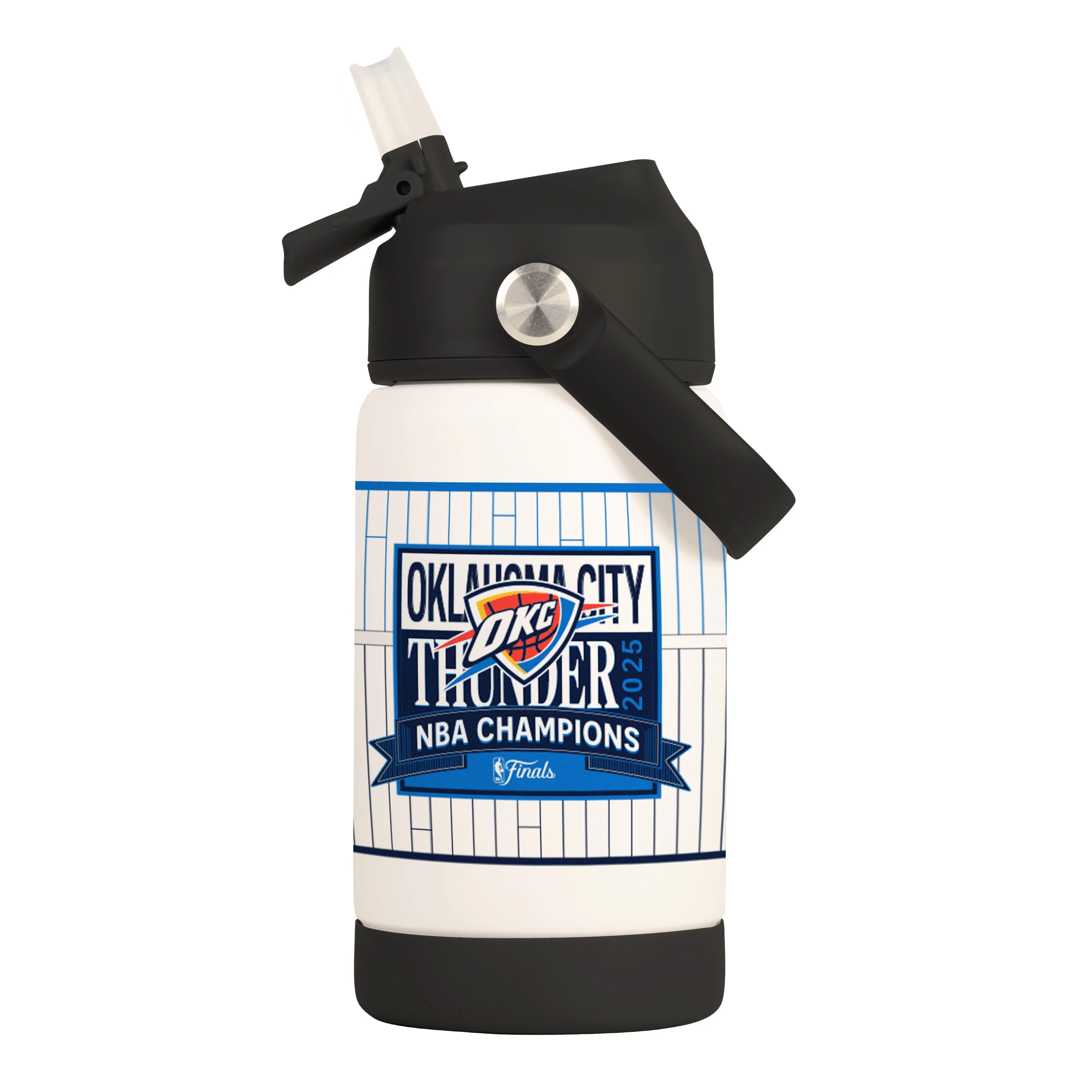 Oklahoma City Thunder 2025 NBA Champions 12oz Kids Bottle - Image 2