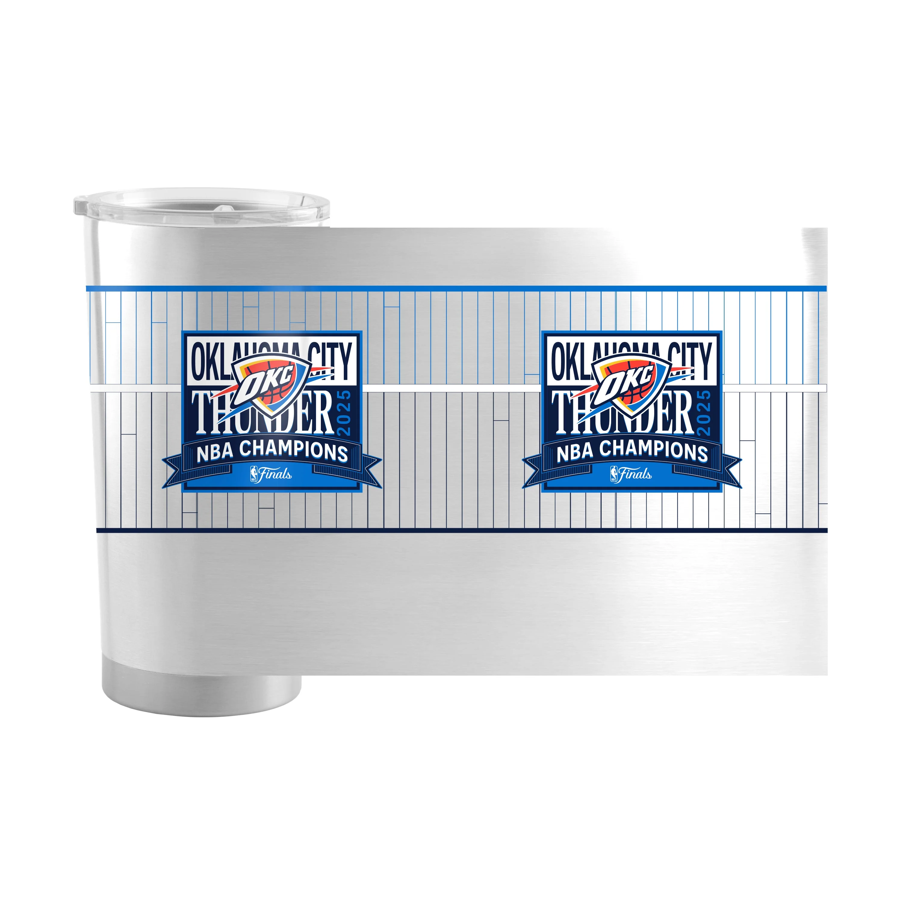 OKC Thunder 2025 NBA Champions 20oz Stainless Tumbler - Image 3
