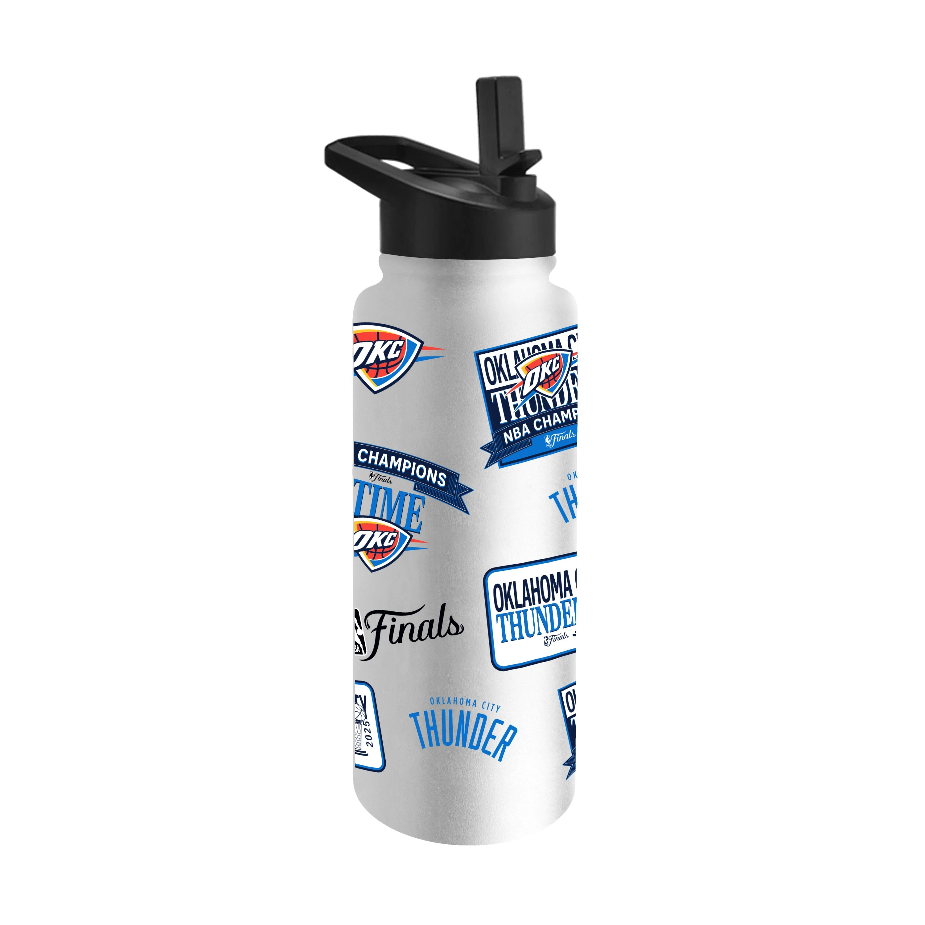 Oklahoma City Thunder 2025 NBA Champions 34oz Quencher Bottle - Image 2