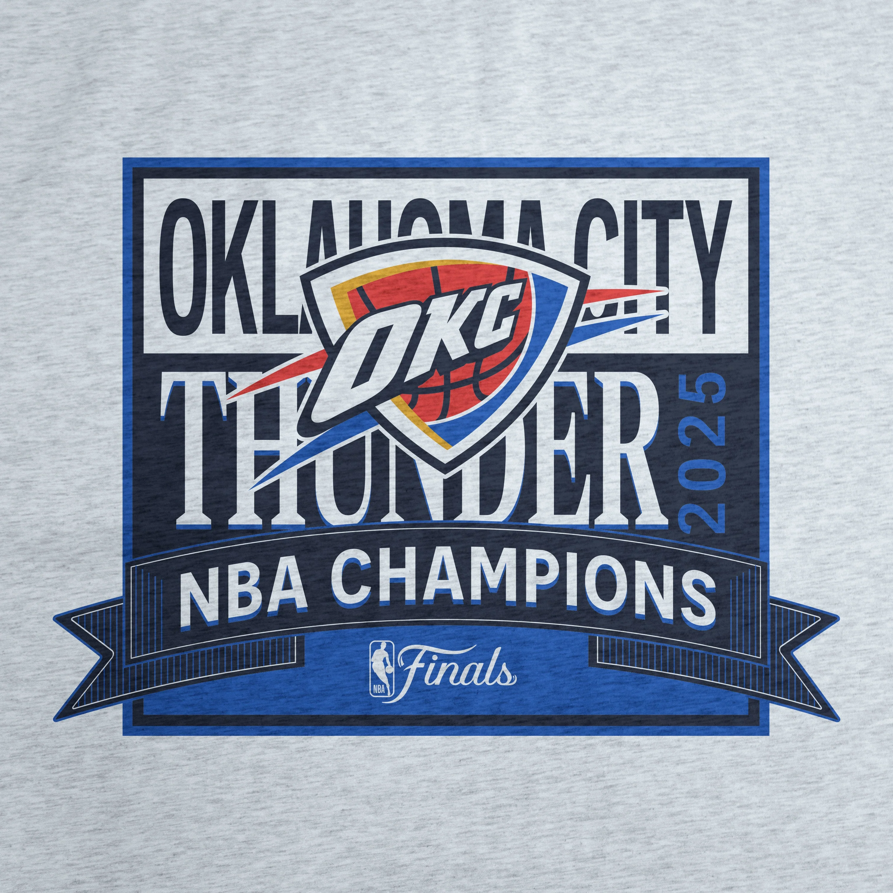 Oklahoma City Thunder 2025 NBA Champions Sublimated Sweatshirt Blanket - Image 2