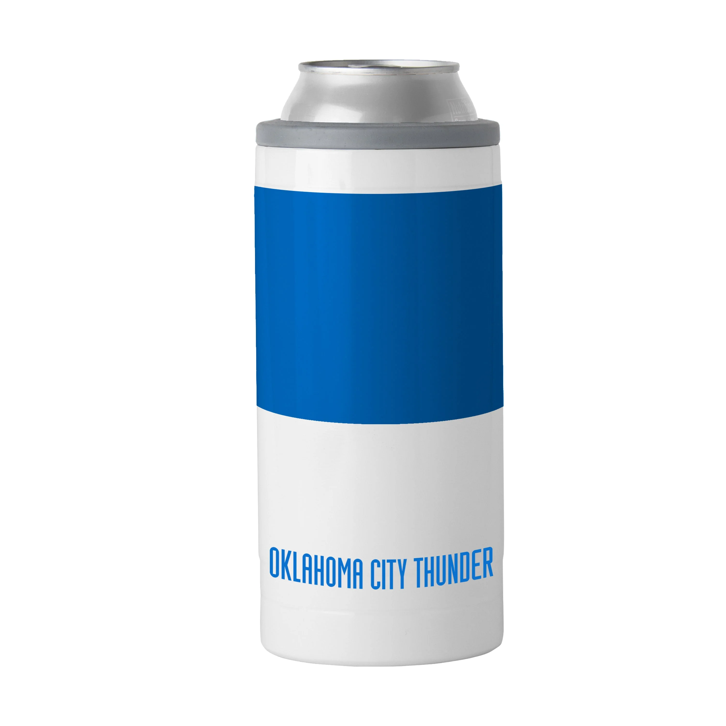 Oklahoma City Thunder 12oz Colorblock Slim Can Coolie - Image 2