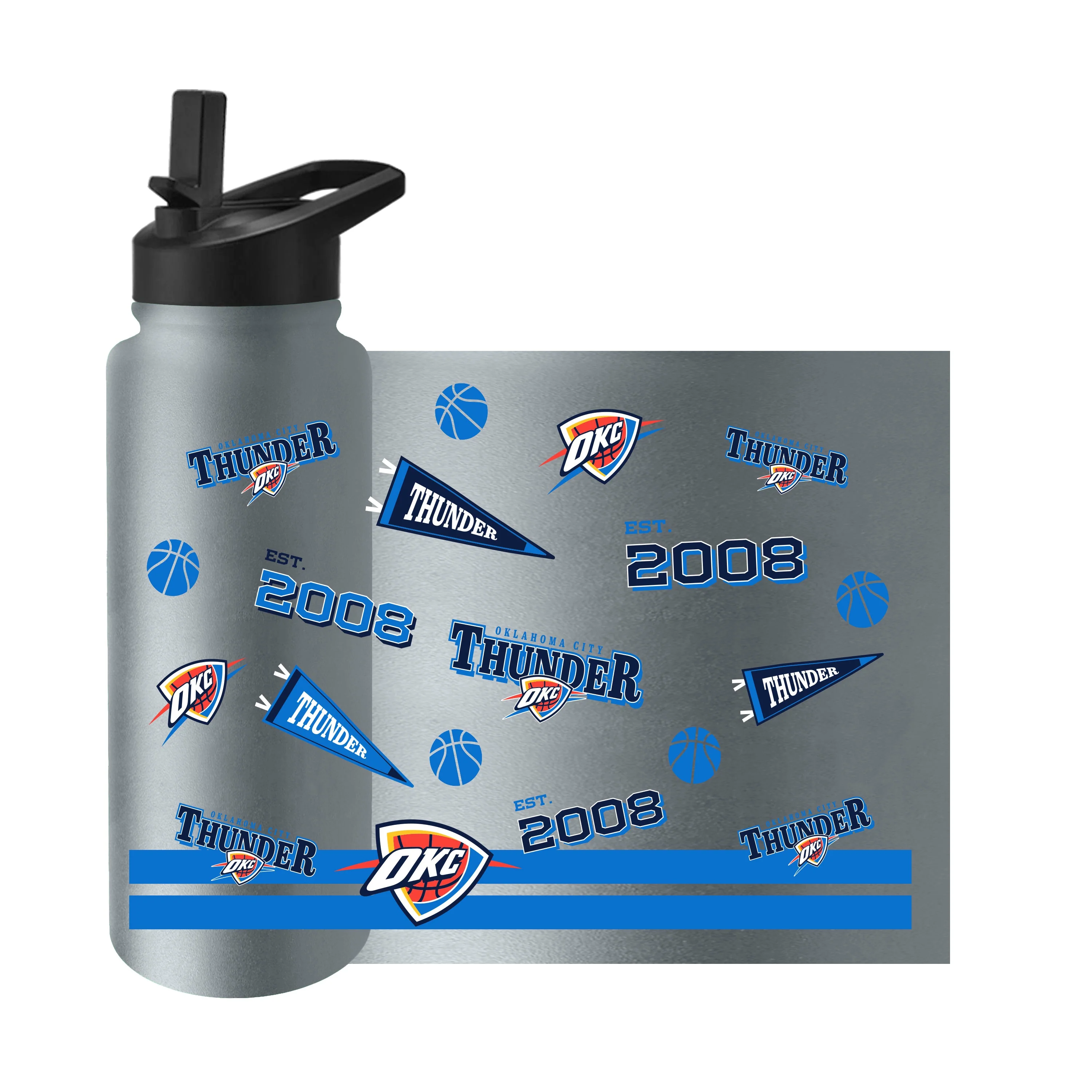 Oklahoma City Thunder 34oz Native Quencher Bottle - Image 3