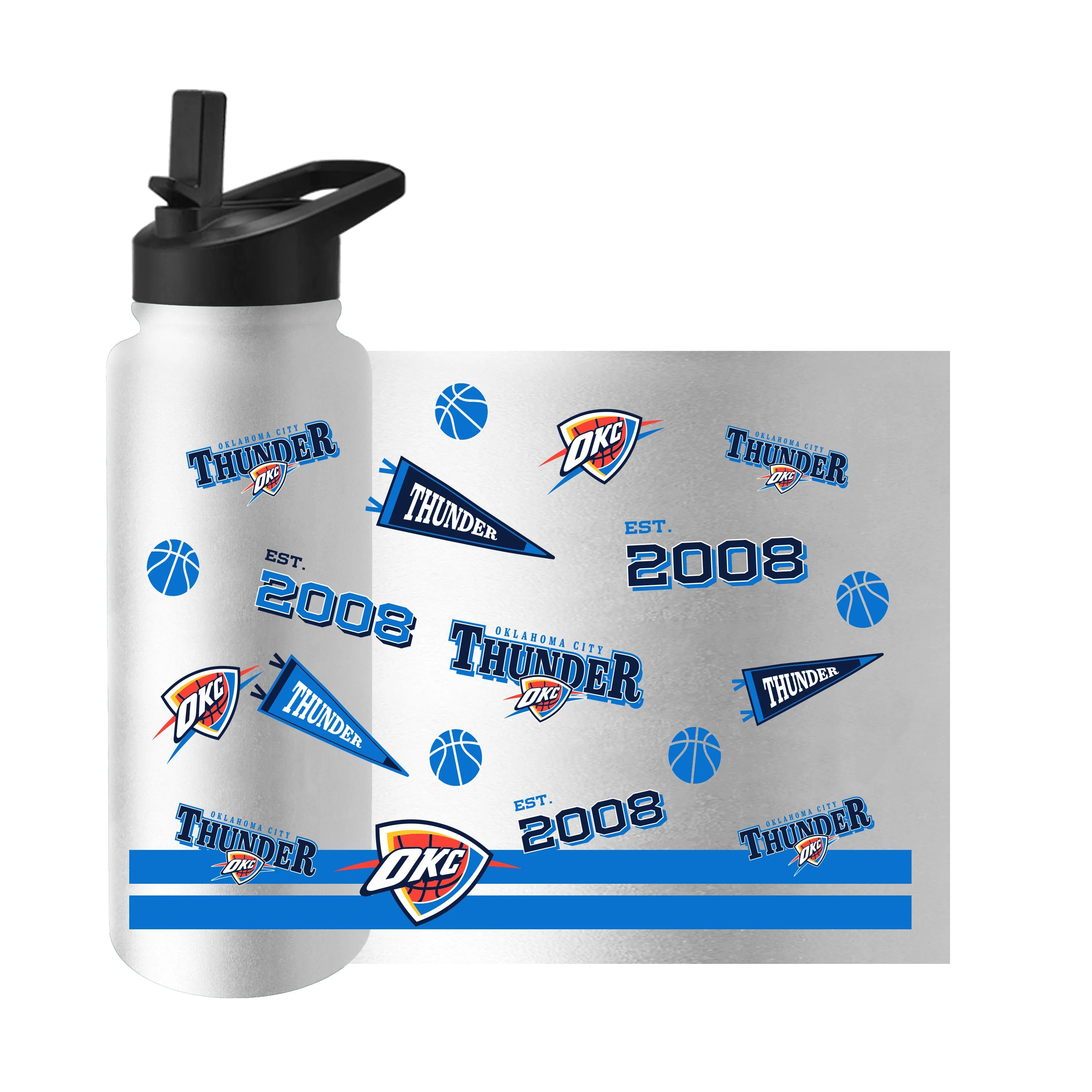Oklahoma City Thunder 34oz Native Quencher Bottle - Image 3