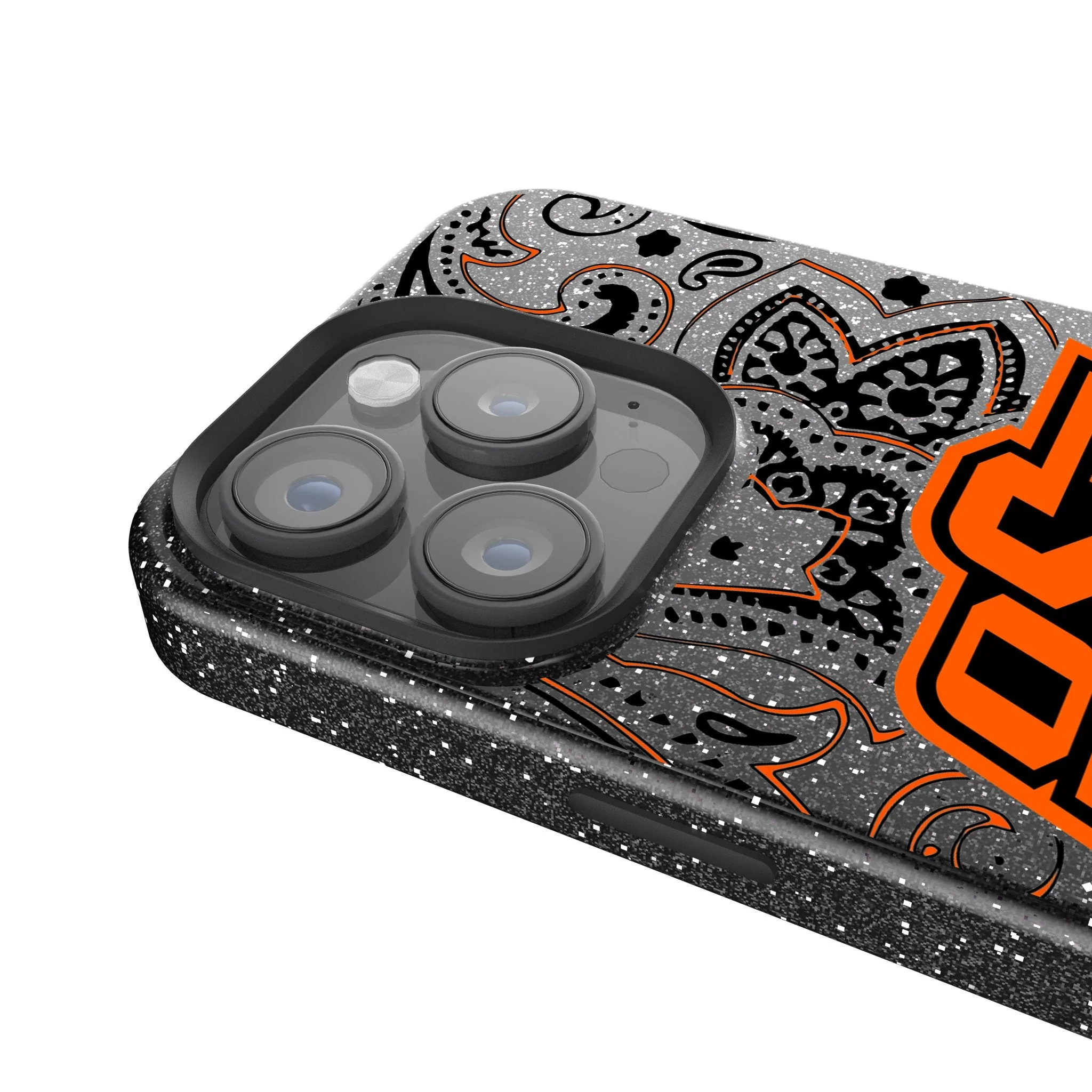 Oklahoma State University Cowboys Paisley Bling Phone Case - Image 4