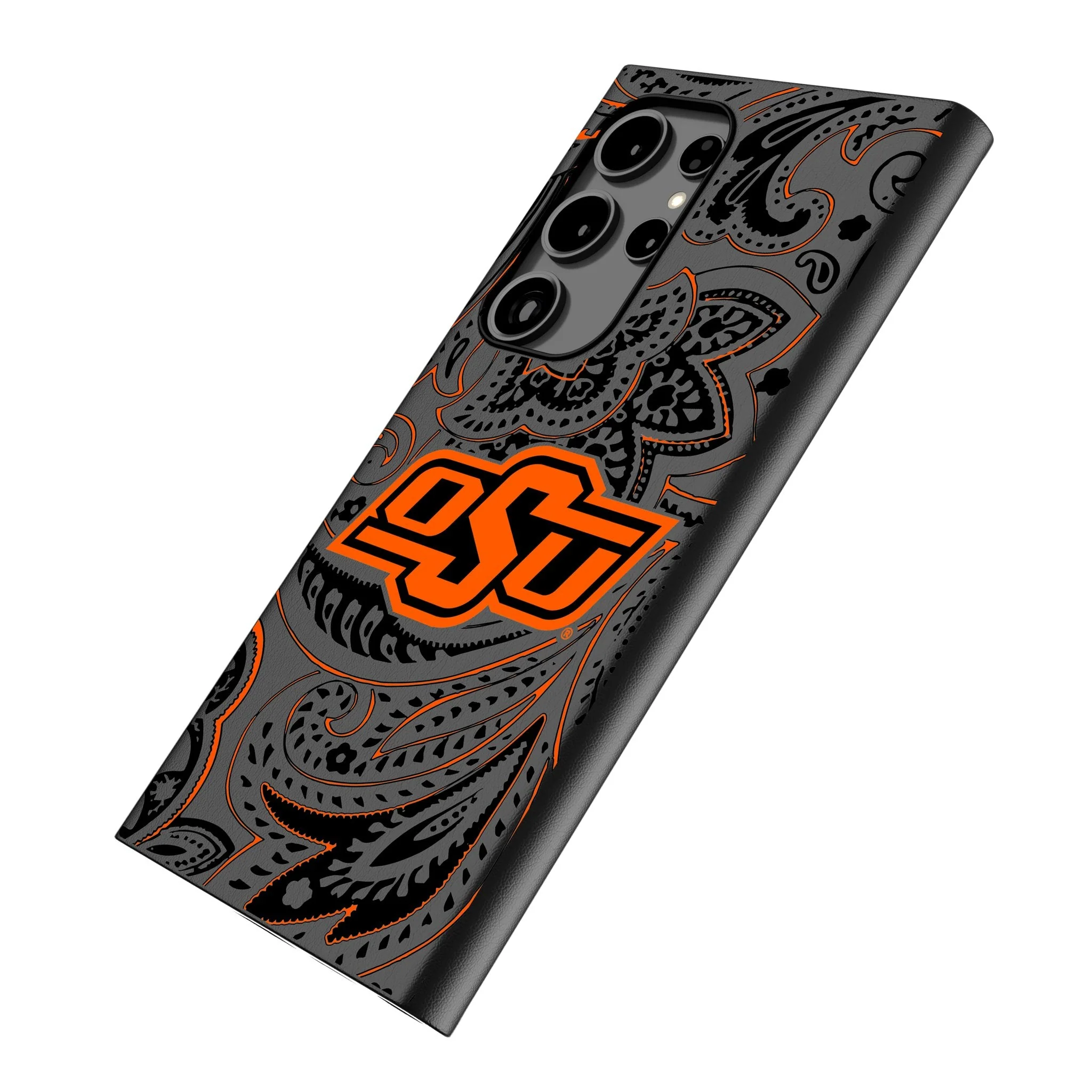 Oklahoma State University Cowboys Paisley MagSafe Compatible Phone Case for Samsung Galaxy - Image 2
