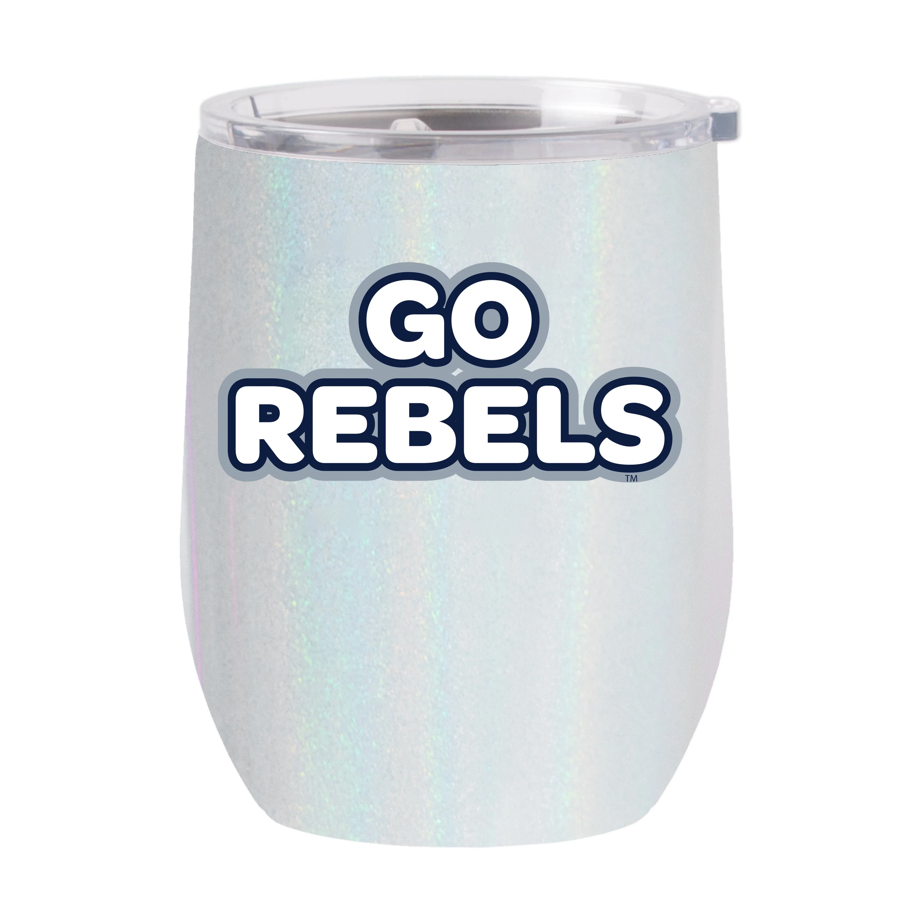 Ole Miss 16oz Bubble Iridescent Curved Tumbler