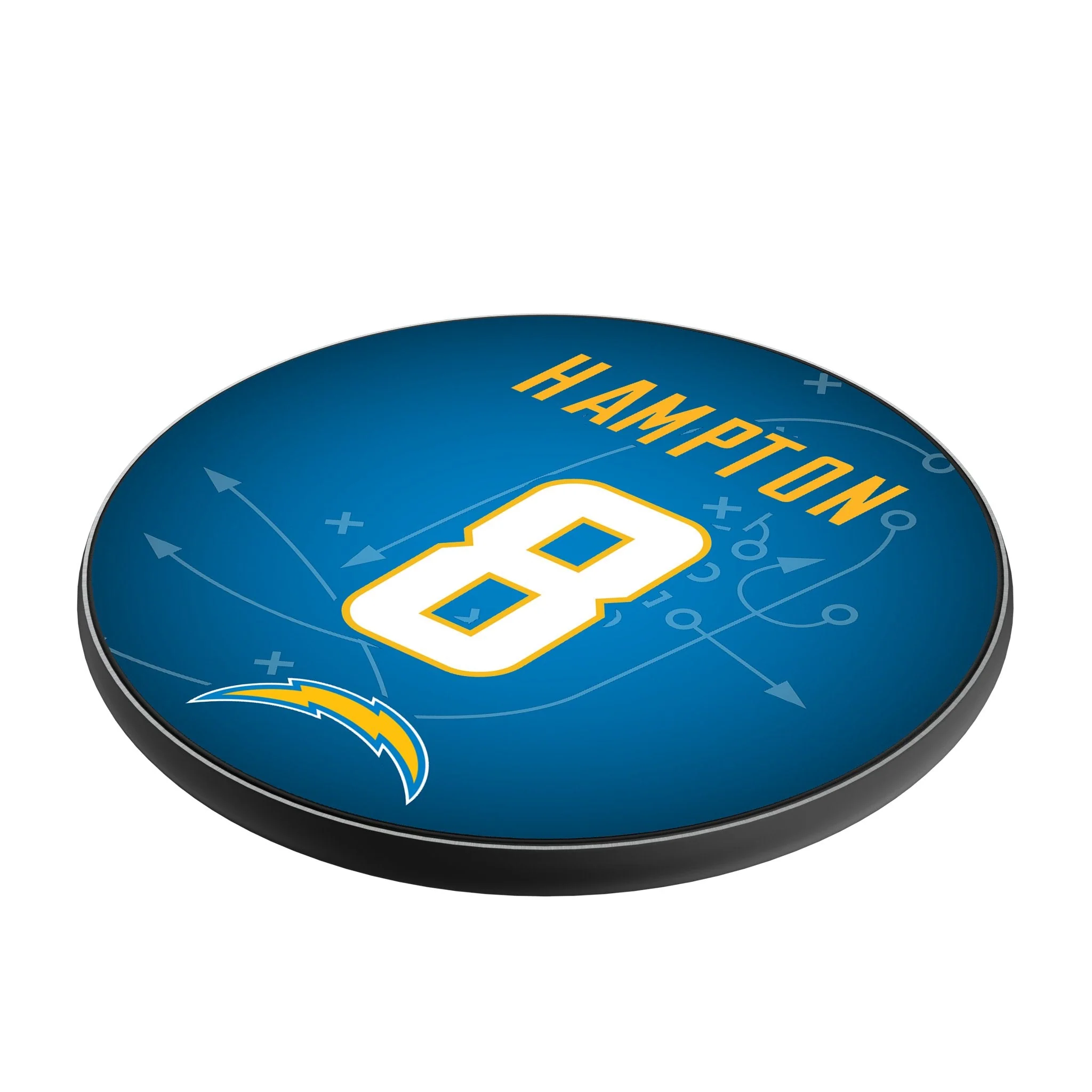 Omarion Hampton Los Angeles Chargers 8 Game Tactic 15-Watt Wireless Charger - Image 2