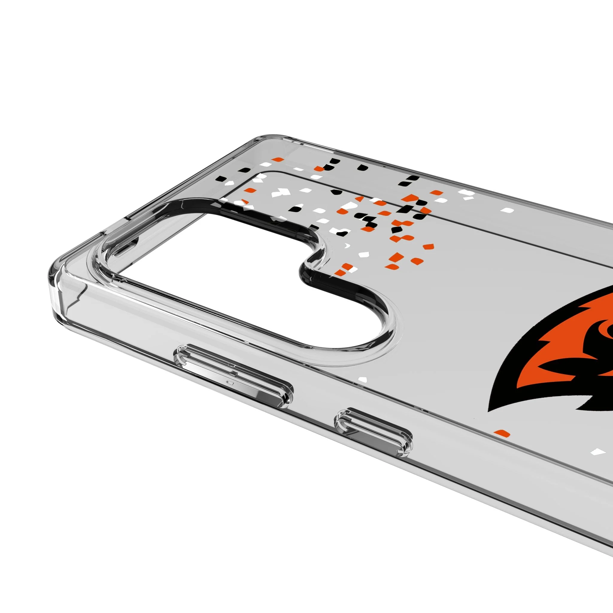Oregon State University Beavers Confetti Clear Phone Case for Samsung Galaxy - Image 2