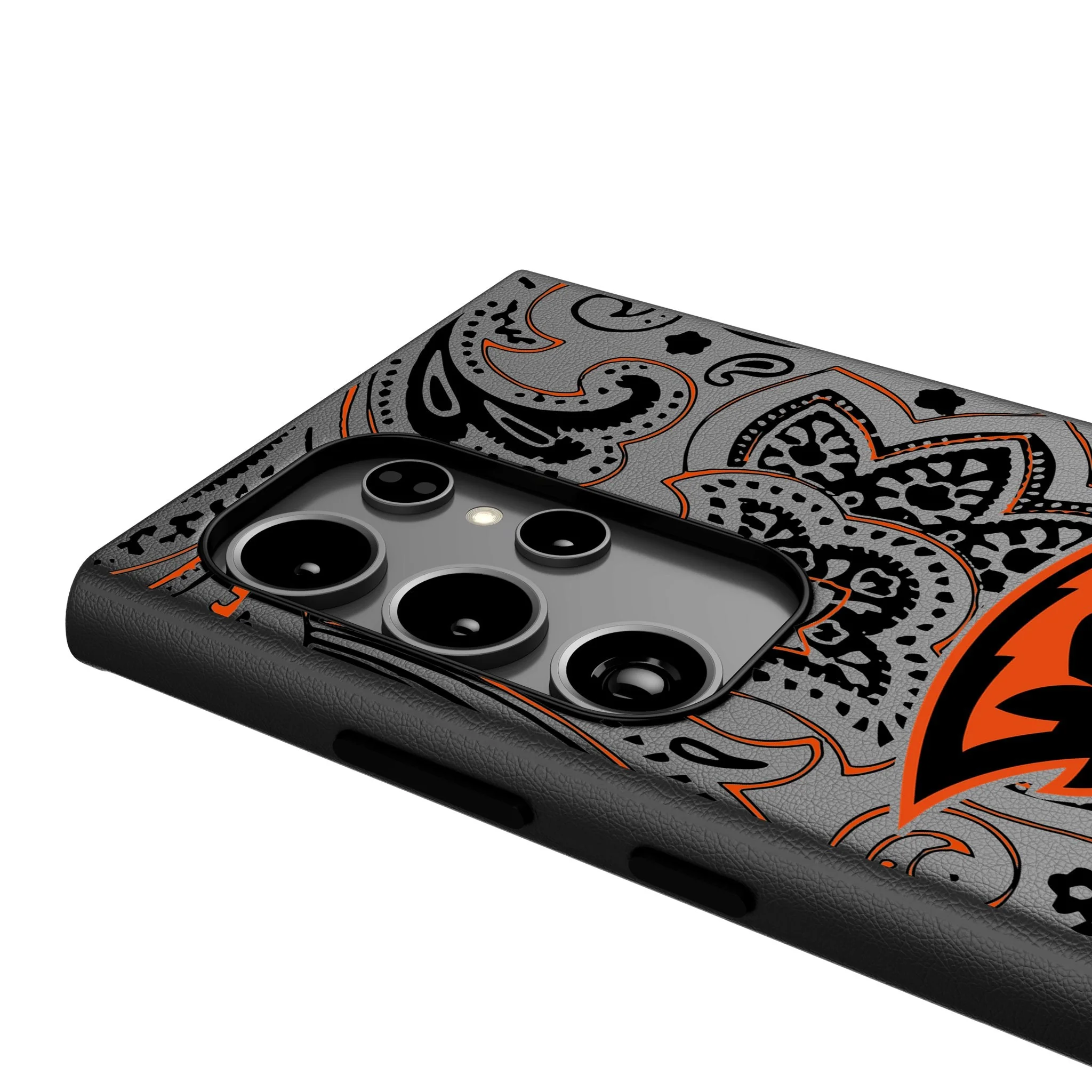 Oregon State University Beavers Paisley MagSafe Compatible Phone Case for Samsung Galaxy - Image 4