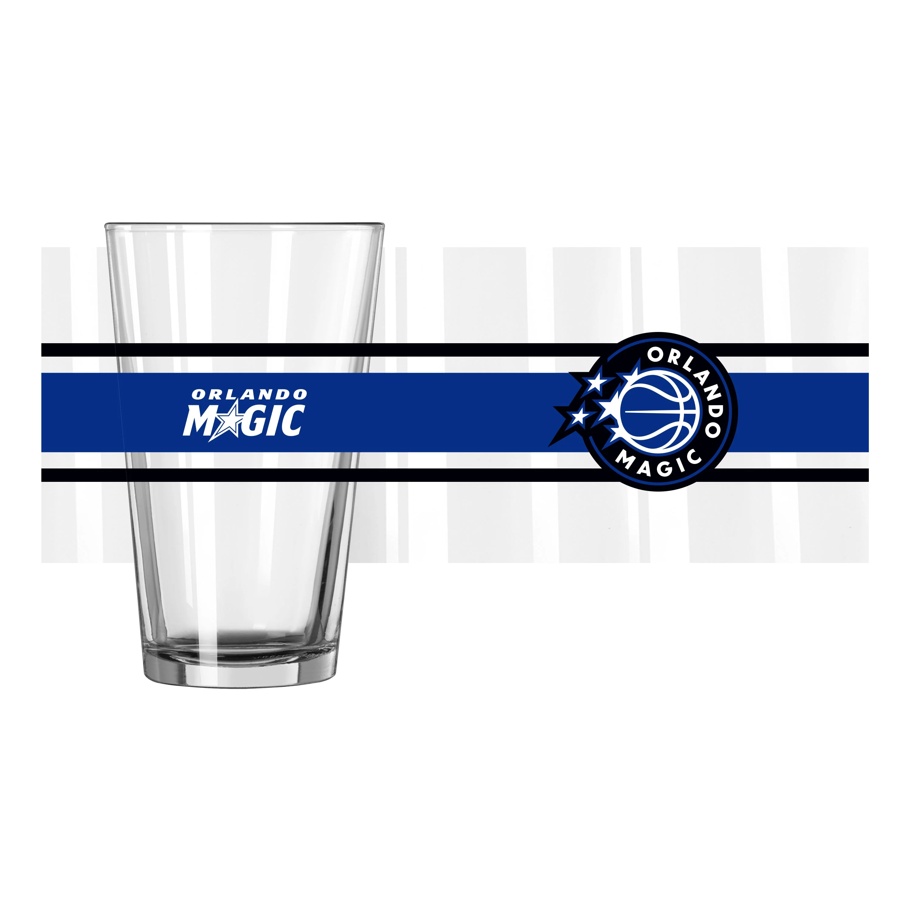 Orlando Magic 16oz Stripe Pint Glass - Image 2