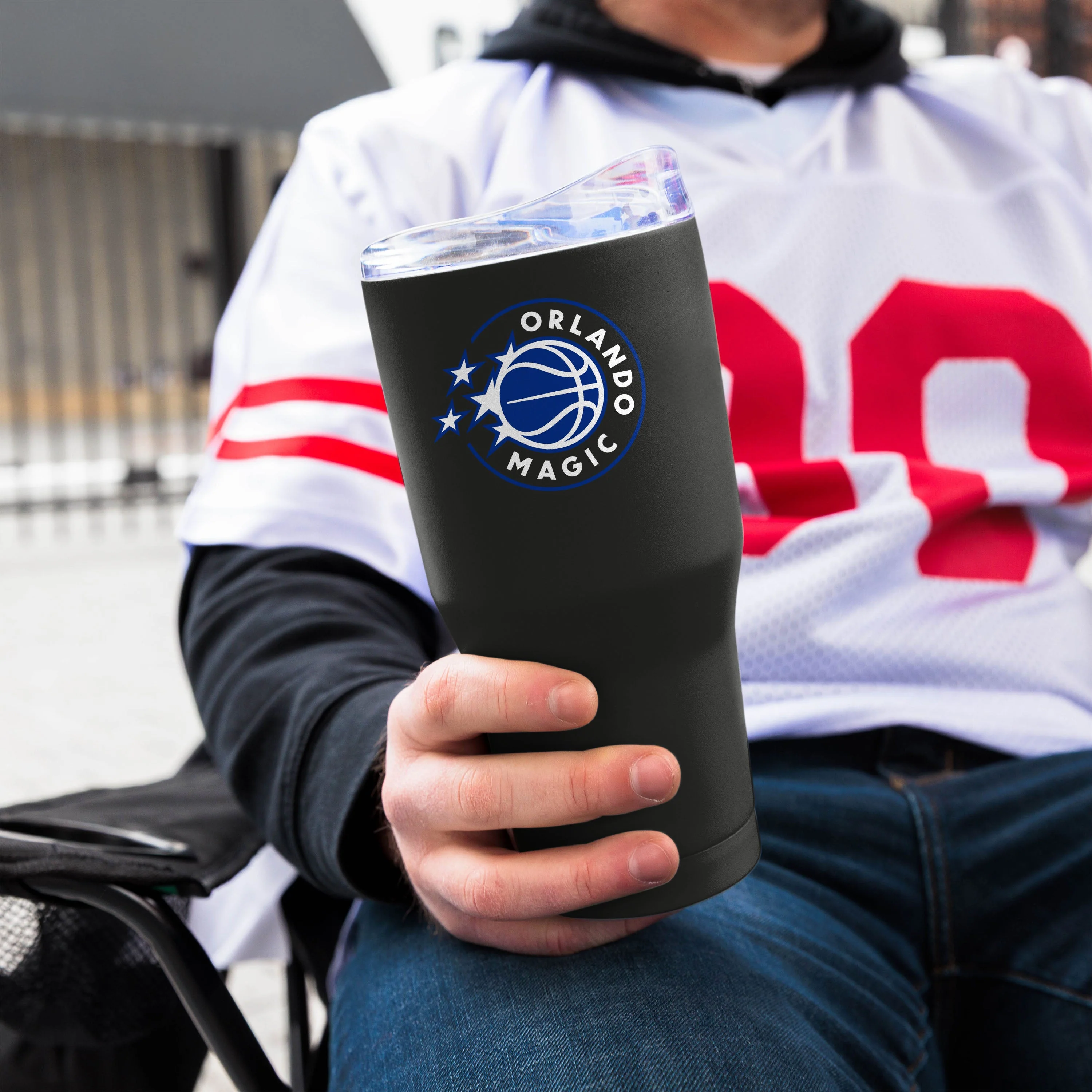 Orlando Magic Black 30oz Flipside Powder Coat Tumbler - Image 4