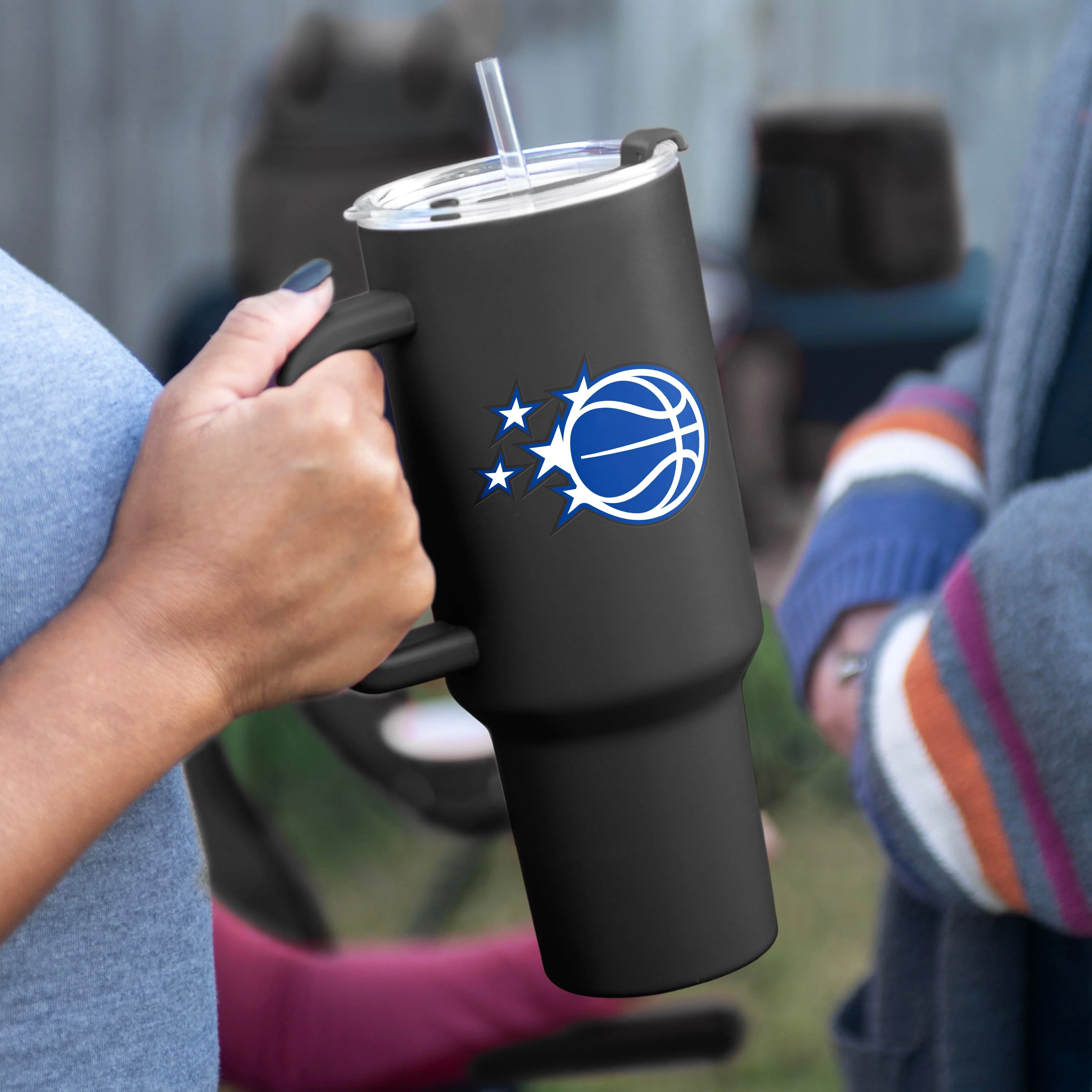 Orlando Magic Black 40oz Flipside Powder Coat Tumbler - Image 3