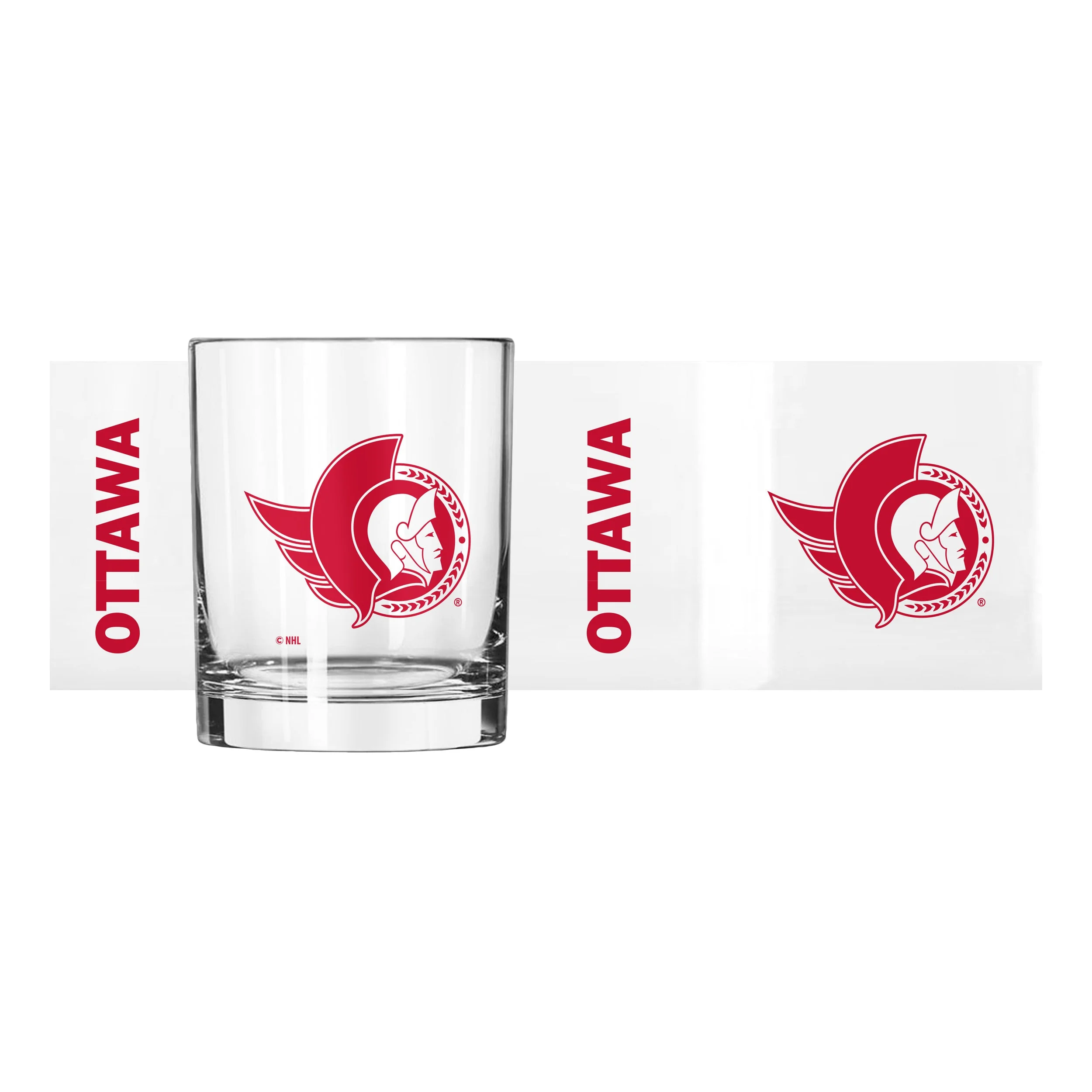 Ottawa Senators 14oz Gameday Rocks Glass - Image 2