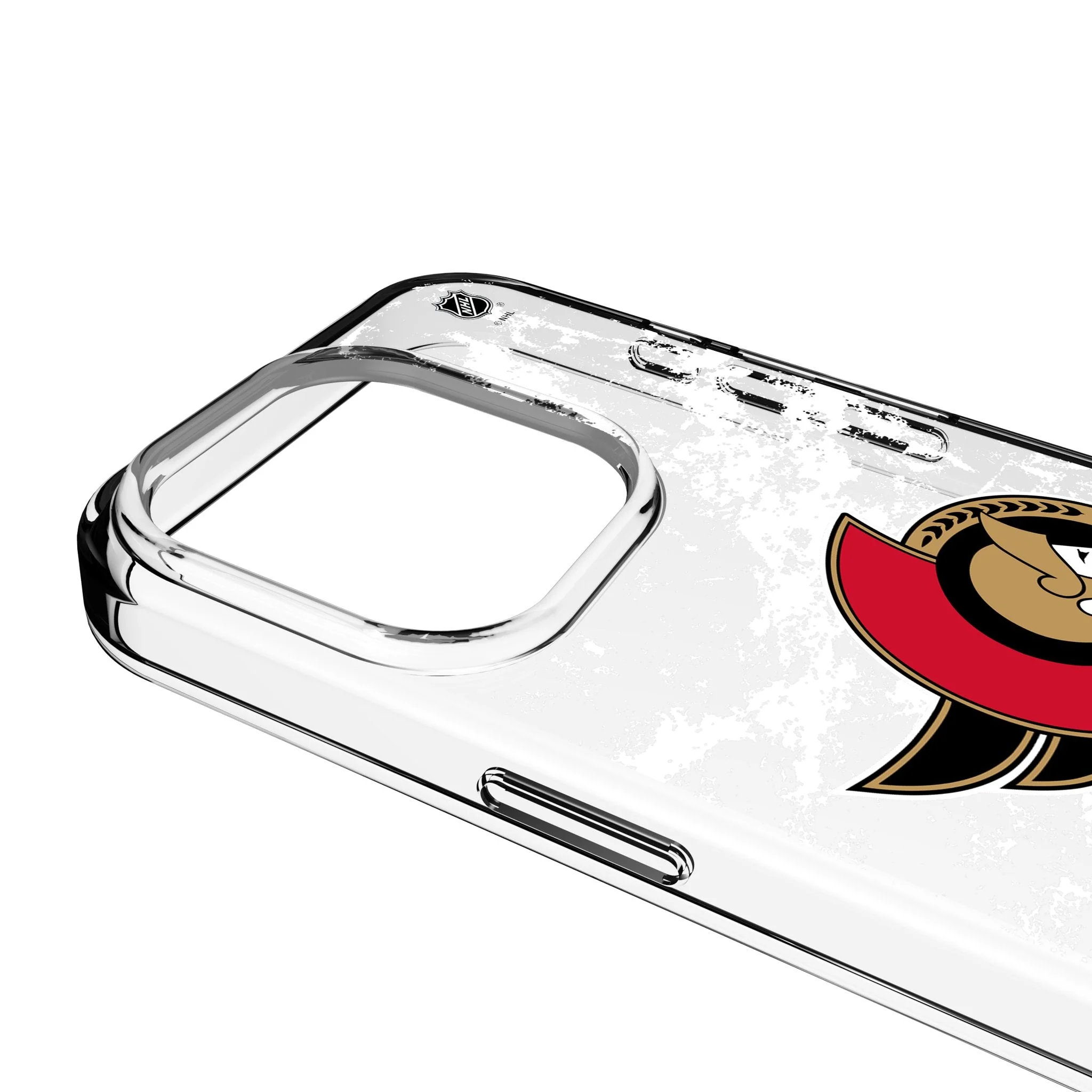 Ottawa Senators Ice Stripe Clear Phone Case for Apple iPhone - Image 3
