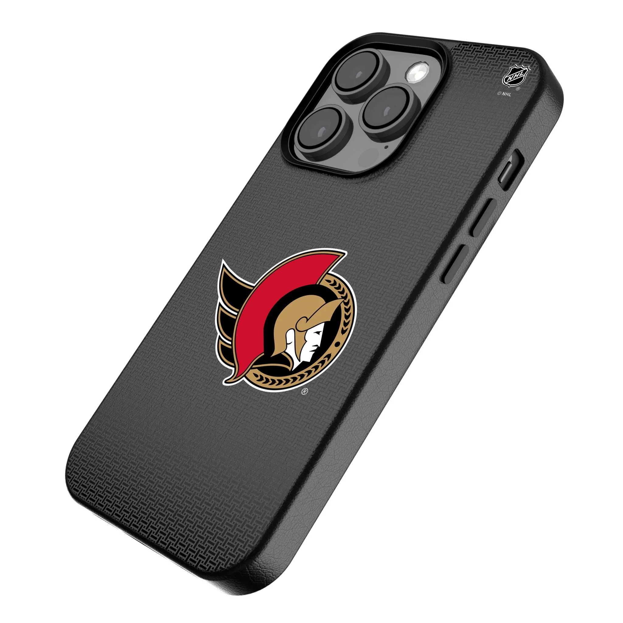 Ottawa Senators Linen MagSafe Compatible Phone Case for Apple iPhone - Image 2