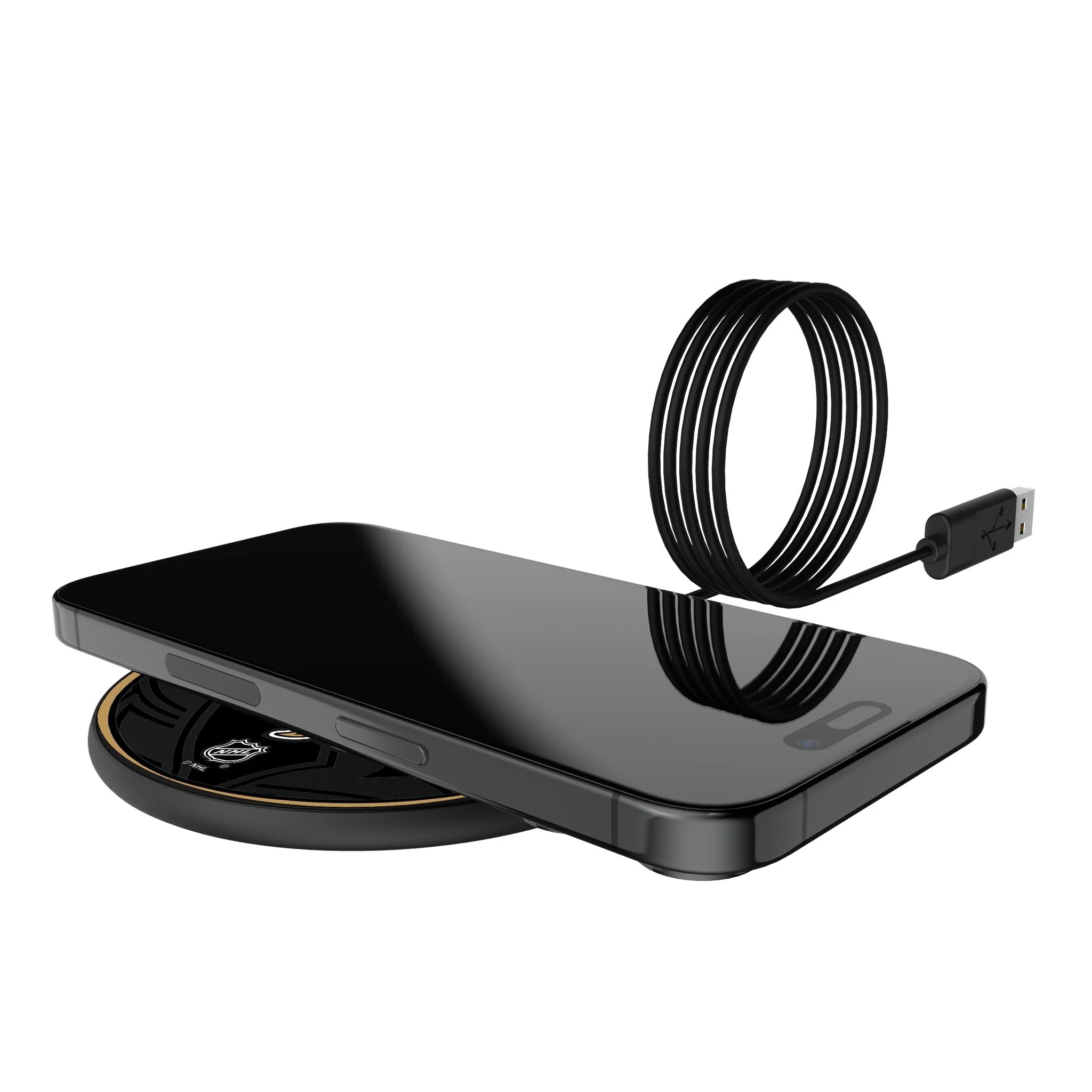 Ottawa Senators Monocolor Tilt 15-Watt Wireless Charger - Image 5