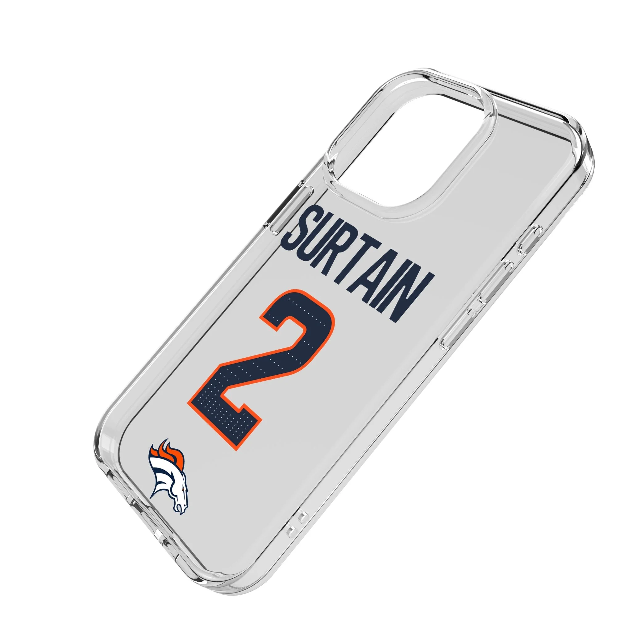Pat Surtain II Denver Broncos 2 Game Tactic Clear Phone Case for Apple iPhone - Image 2