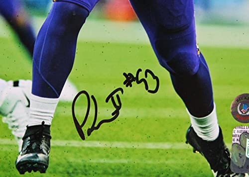 Patrick Jones Autographed Vikings 8x10 Stance Photo-Beckett W Hologram Black - Image 4