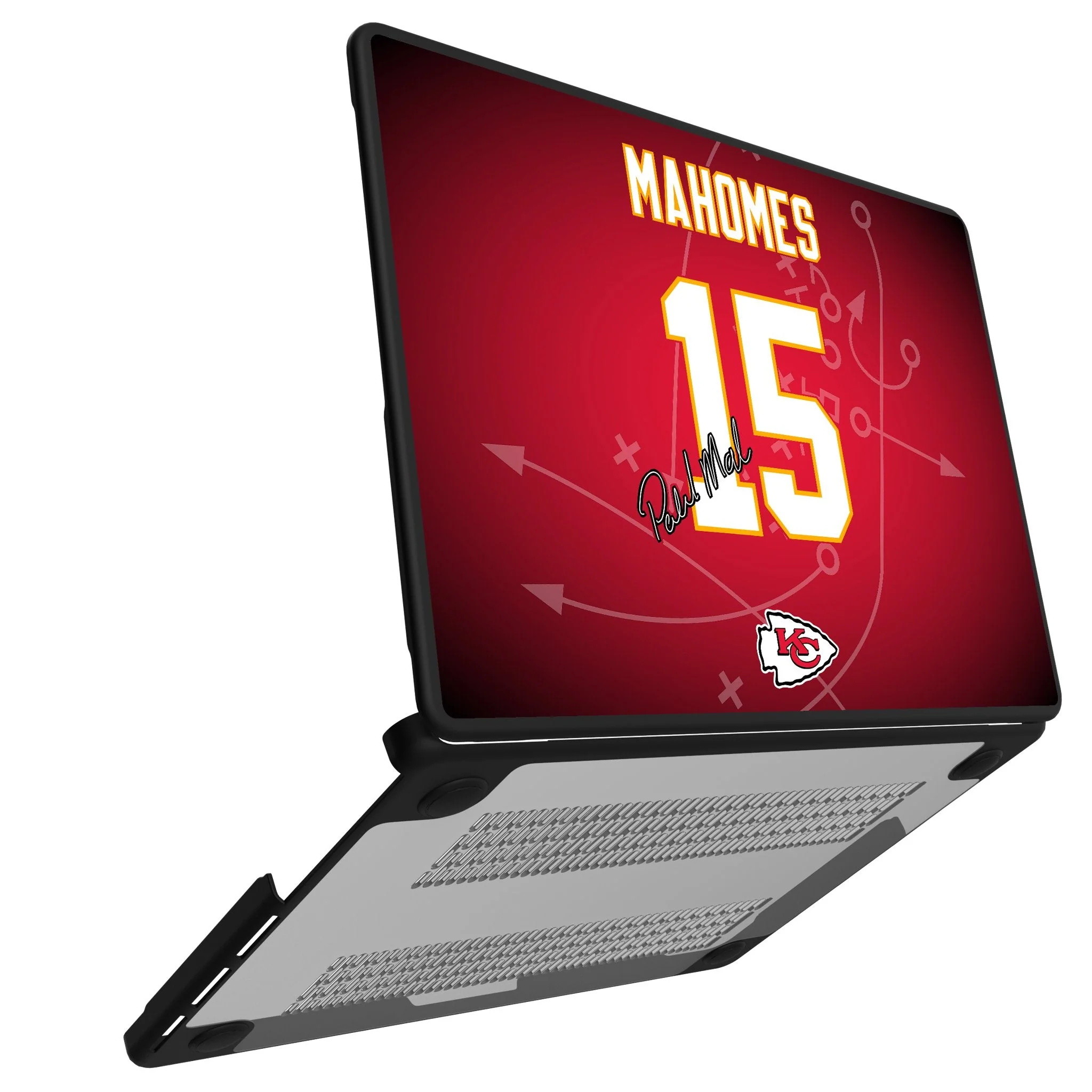 Patrick Mahomes Kansas City Chiefs 15 Game Tactic Laptop Case for Apple MacBook - Image 2