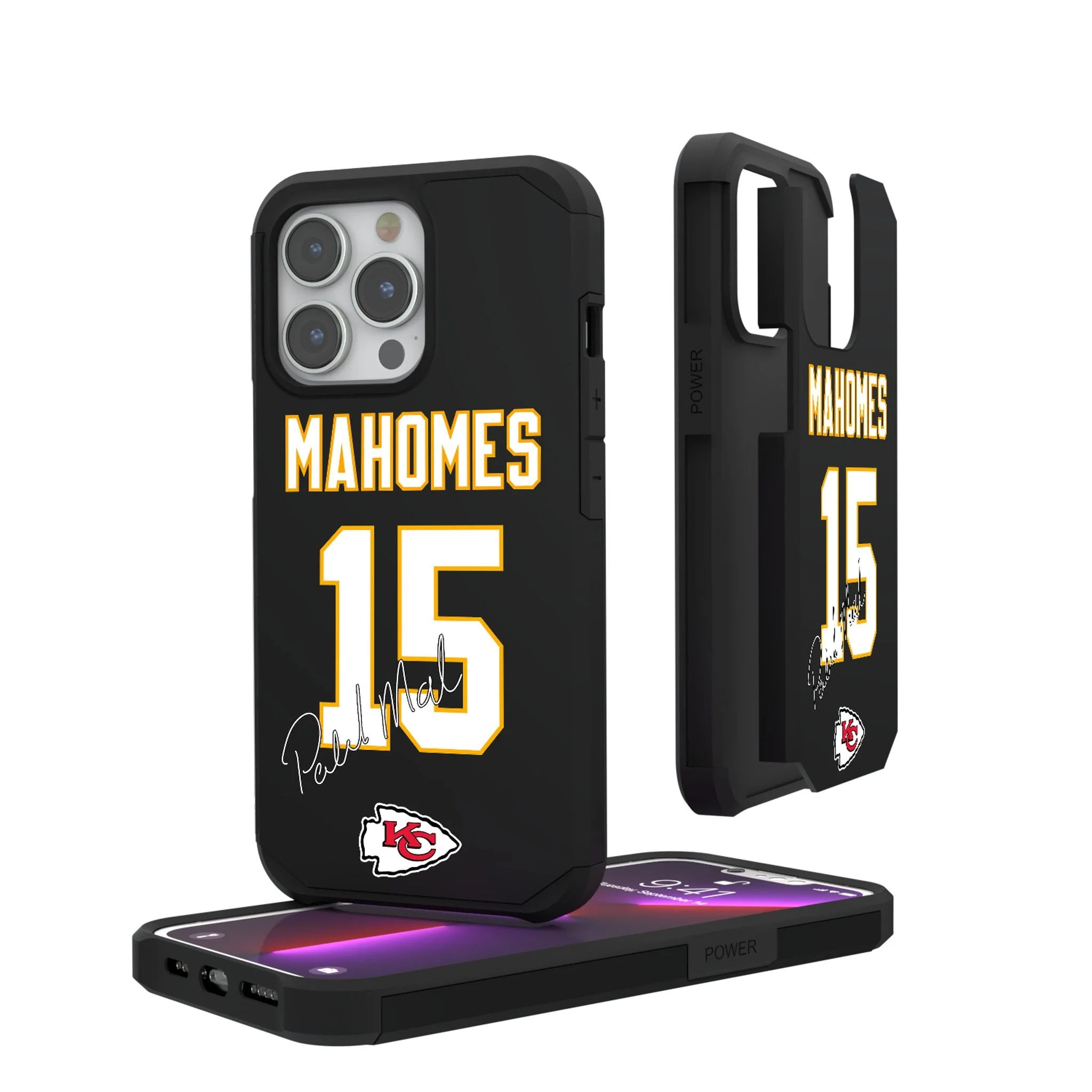 Patrick Mahomes Kansas City Chiefs 15 Ready Rugged Phone Case