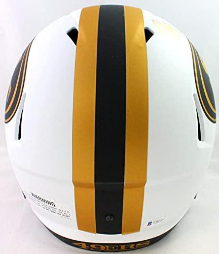 Patrick Willis Autographed 49ers Lunar Speed Full Size Helmet- Beckett W Gold - Image 3