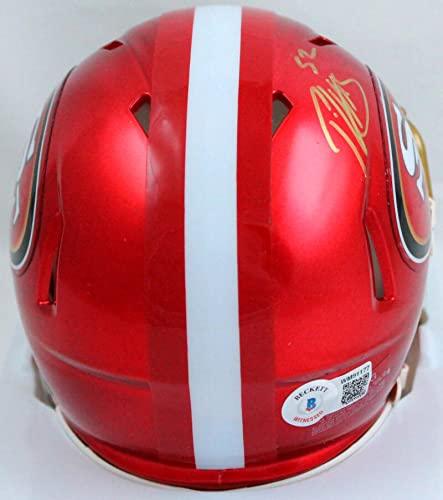 Patrick Willis Autographed SF 49ers Flash Mini Helmet-Beckett W Hologram Gold - Image 2
