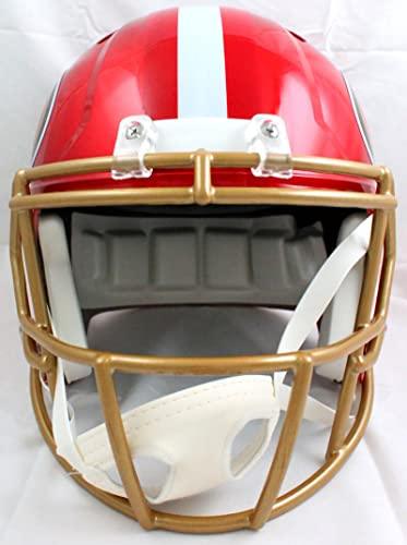Patrick Willis Signed F/S San Francisco 49ers Flash Speed Helmet-Beckett W Hologram Gold - Image 4