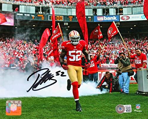 Patrick Willis Signed San Francisco 49ers Tunnel 8x10 Photo-Beckett W Hologram Black