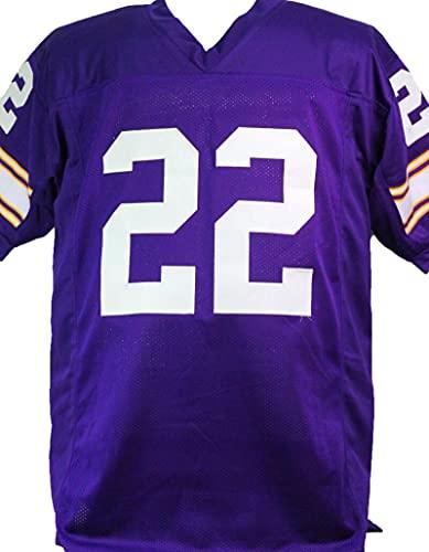 Paul Krause Autographed Purple Pro Style Jersey w/HOF- Beckett W Black - Image 2