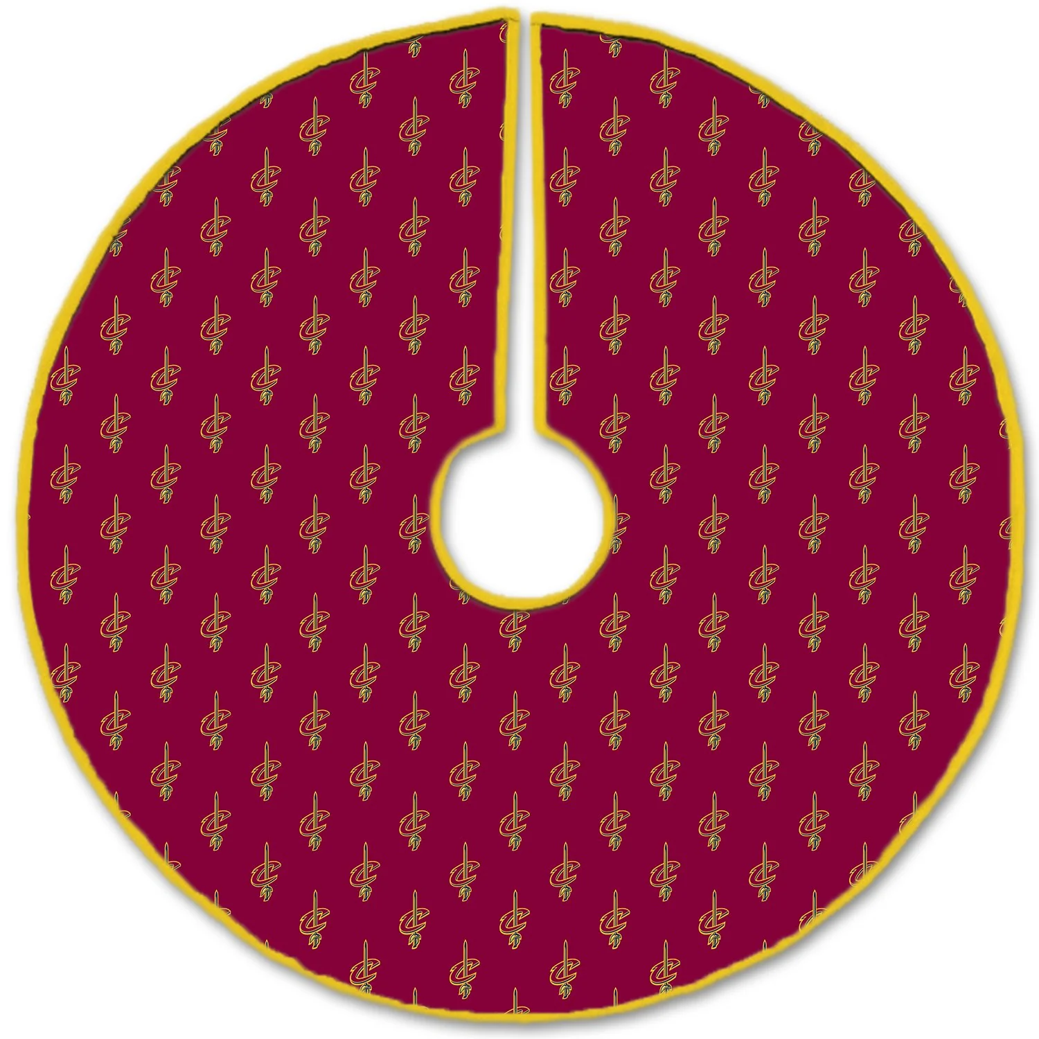 Pegasus Sports NBA Microplush Logo Christmas Tree Skirt, 52", Cleveland Cavaliers