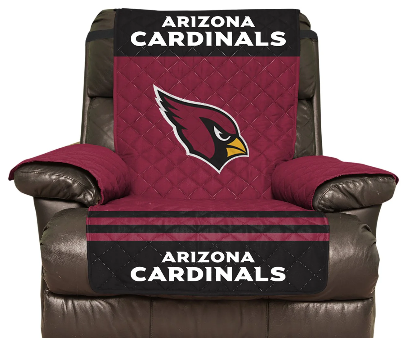 Pegasus Sports NFL Arizona Cardinals Furniture Protector with Elastic Straps, Recliner, Cardinal Red