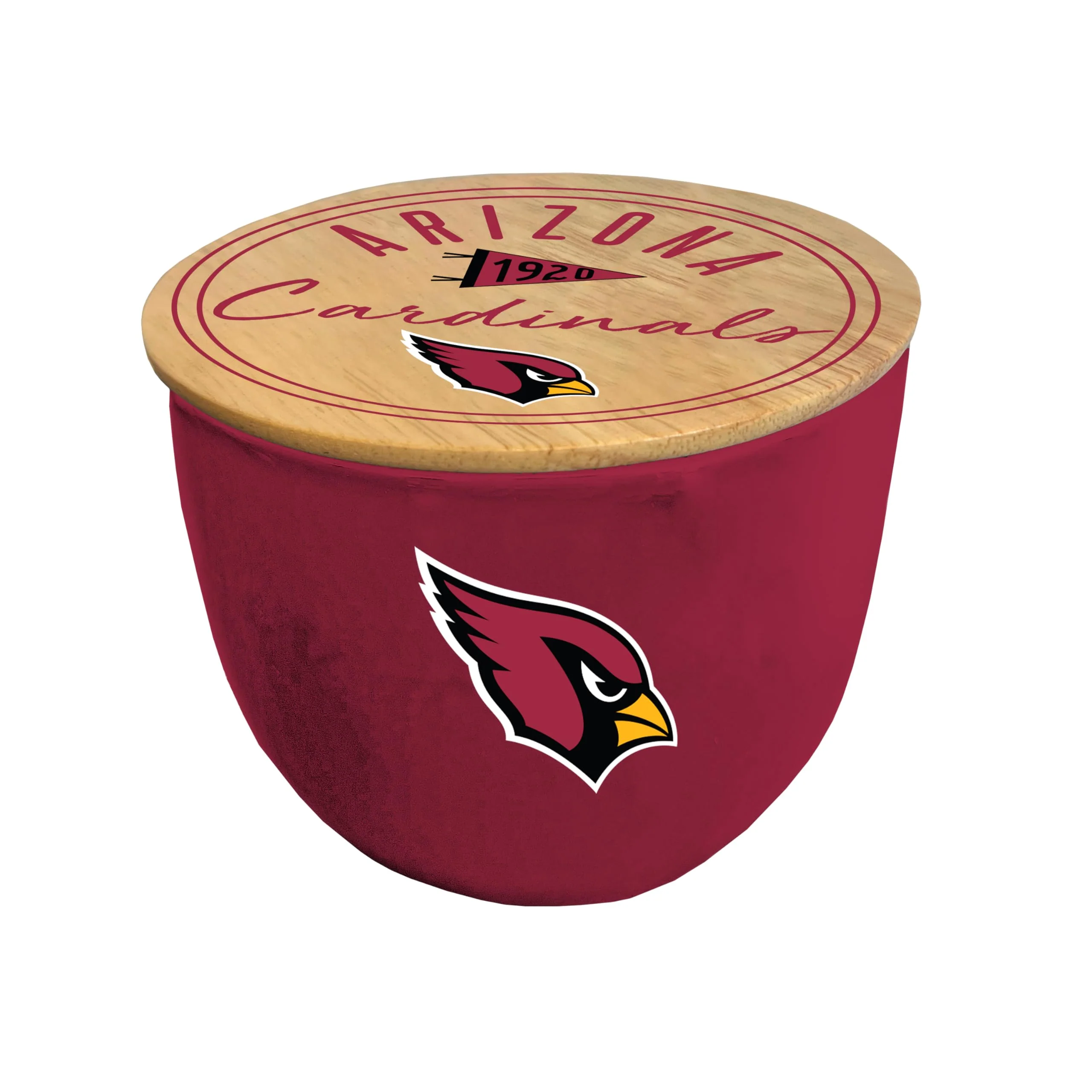 Pegasus Sports NFL Arizona Cardinals Script Circle Logo Ceramic Candle