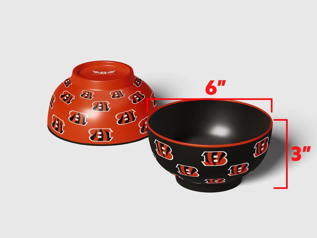 Pegasus Sports NFL Cincinnati Bengals Home and Away 2 Pack Serving Bowls - Image 3
