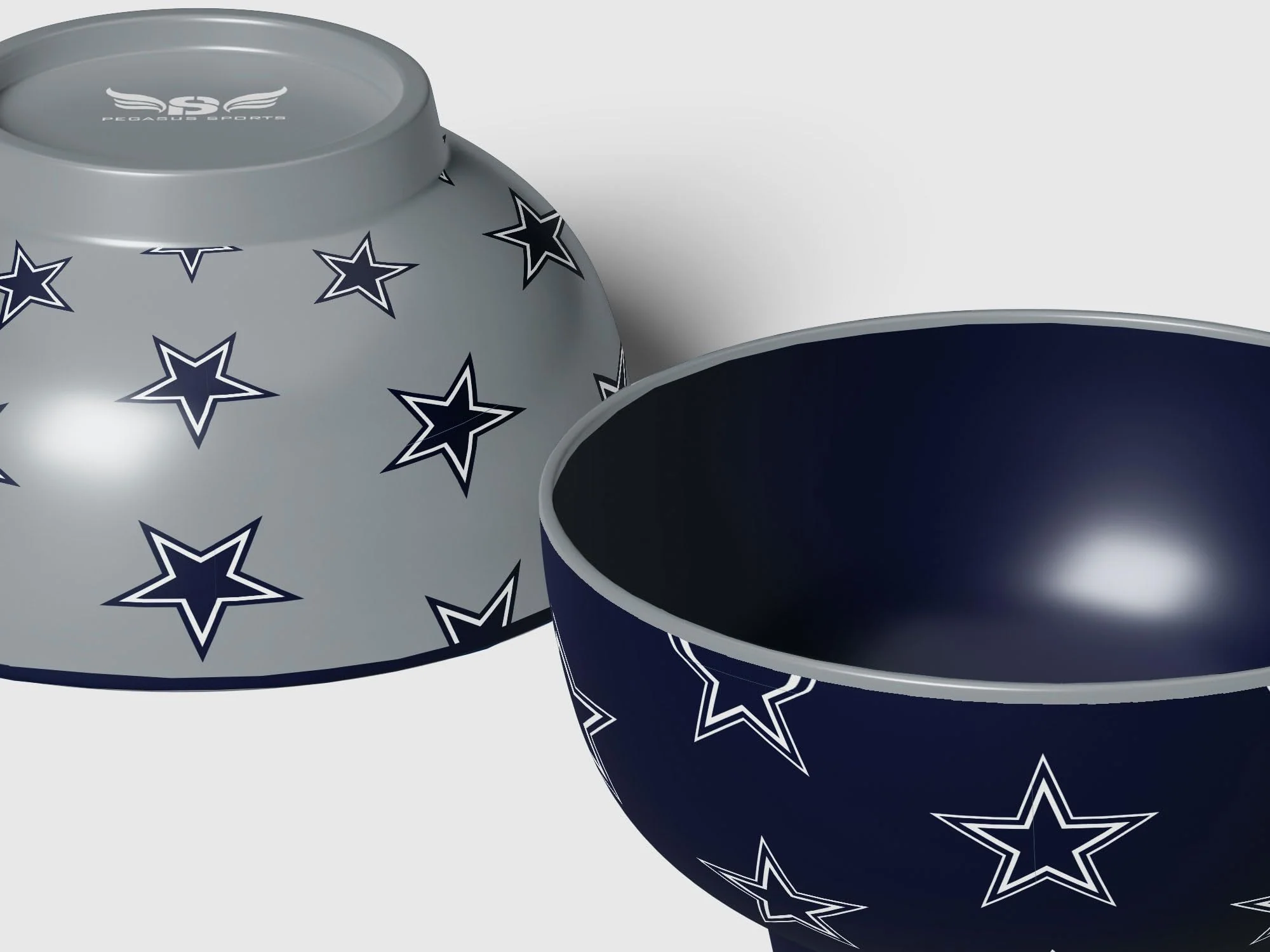 Pegasus Sports NFL Dallas Cowboys Home and Away 2 Pack Serving Bowls - Image 4