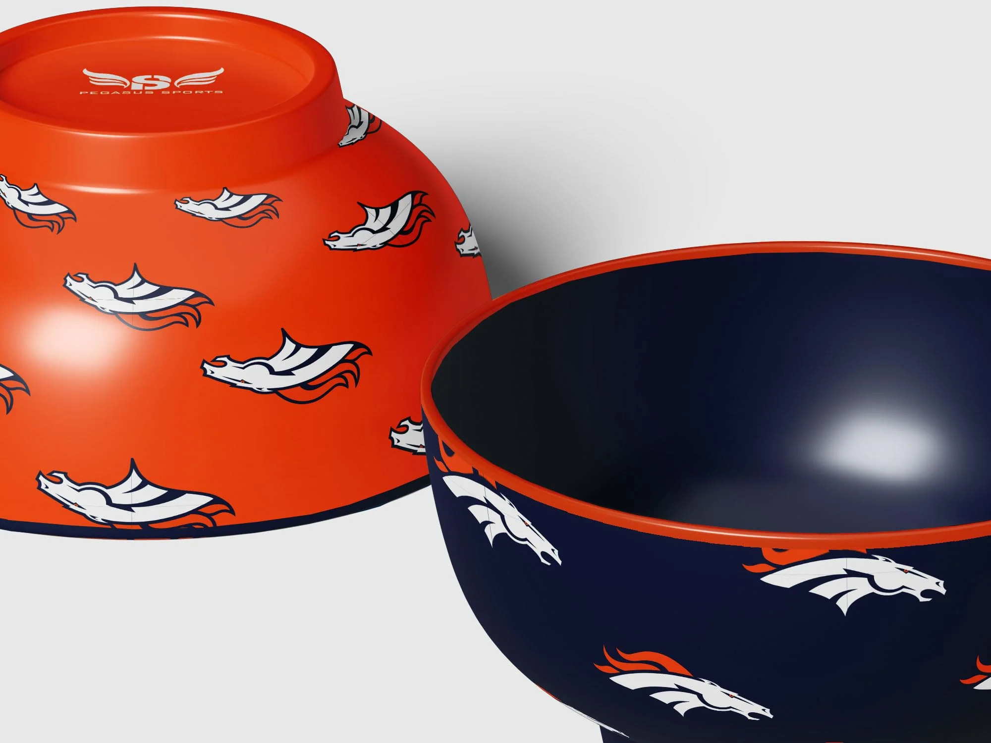 Pegasus Sports NFL Denver Broncos Home and Away 2 Pack Serving Bowls - Image 4
