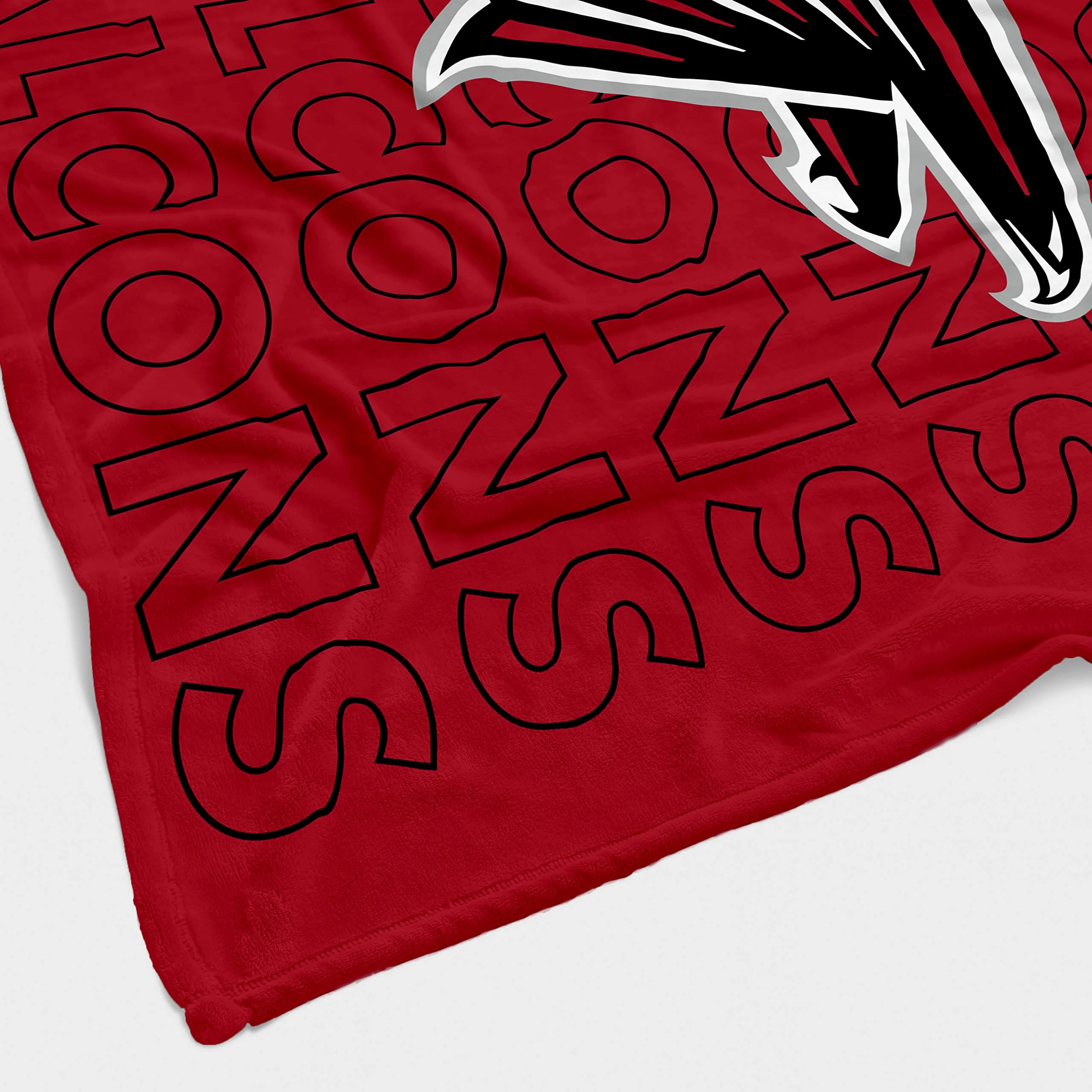 Pegasus Sports NFL Echo Team Wordmark Plush Blanket- Atlanta Falcons Team Color 60x70 - Image 4