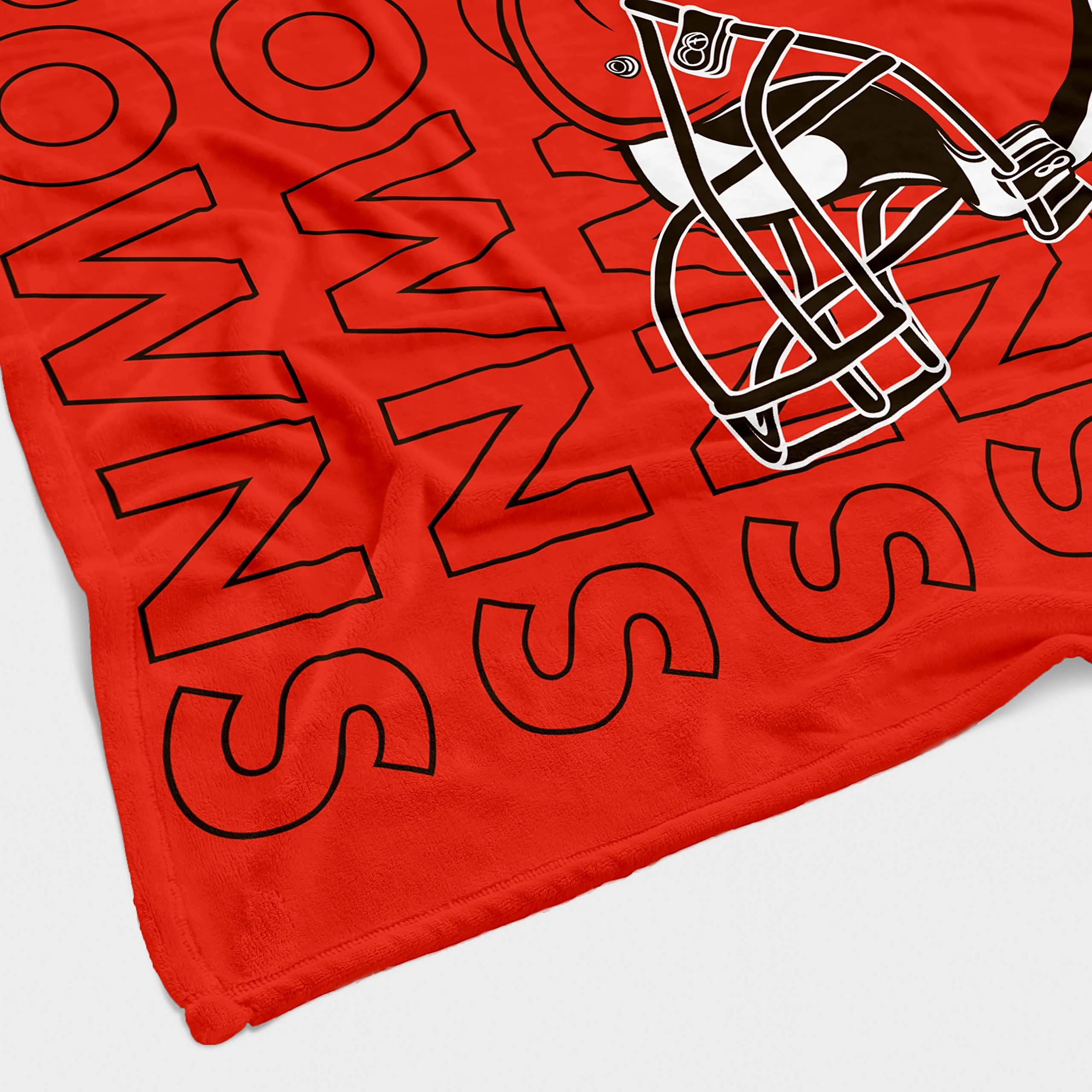 Pegasus Sports NFL Echo Team Wordmark Plush Blanket- Cleveland Browns, Team Color, 60x70 - Image 4